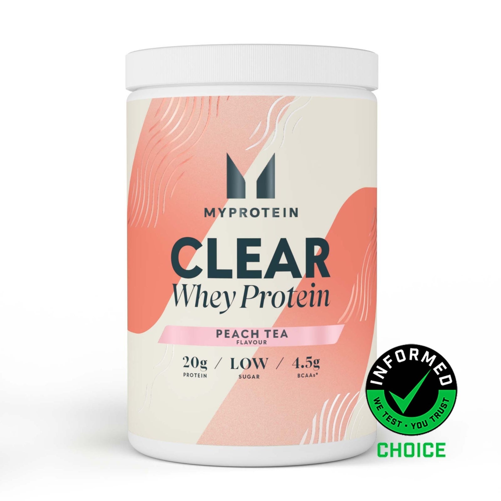 Clear Whey Isolate - 875g - 35servings - Perzik Thee