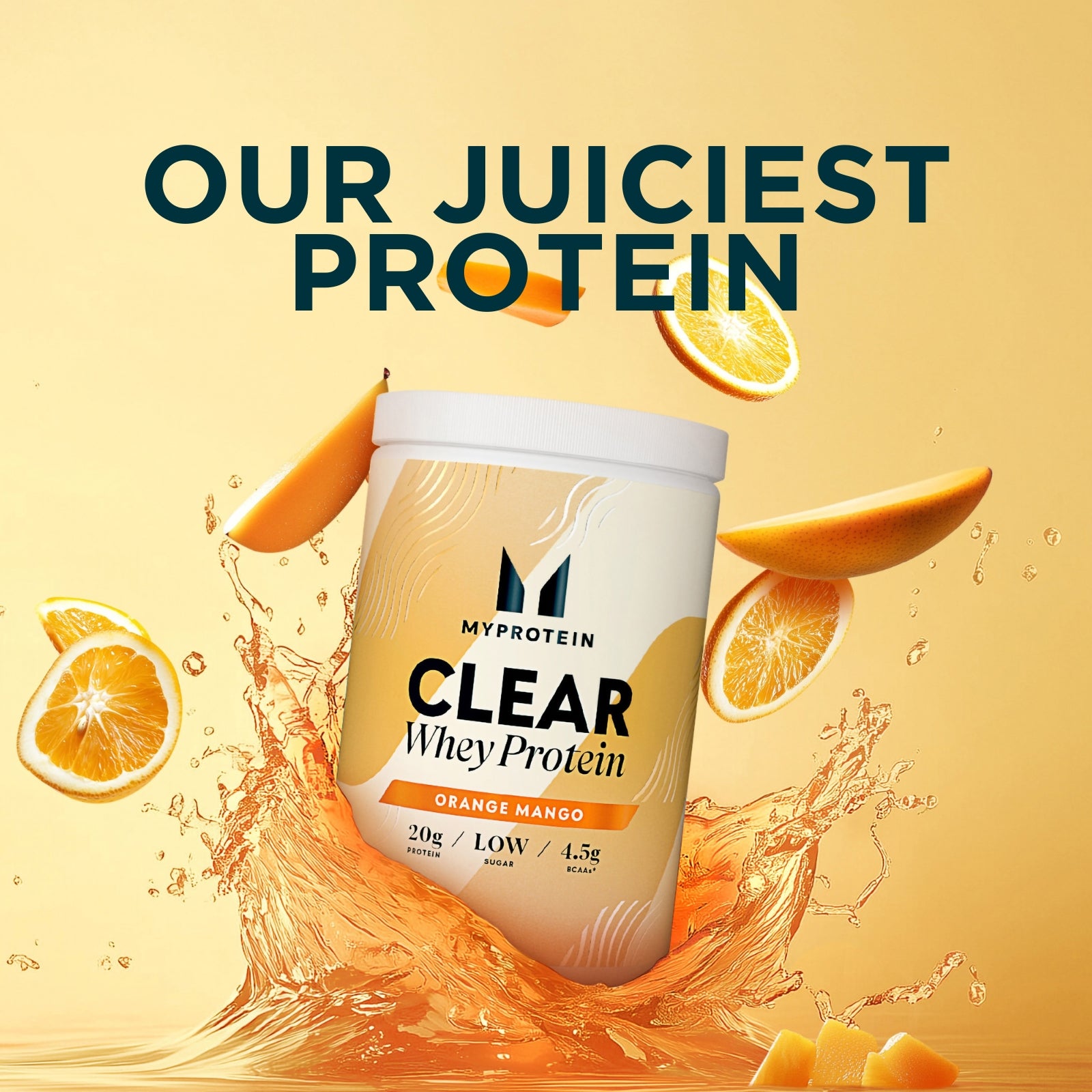 Myprotein Clear Whey Protein Powder - 875g - 35servings - Orange Mango