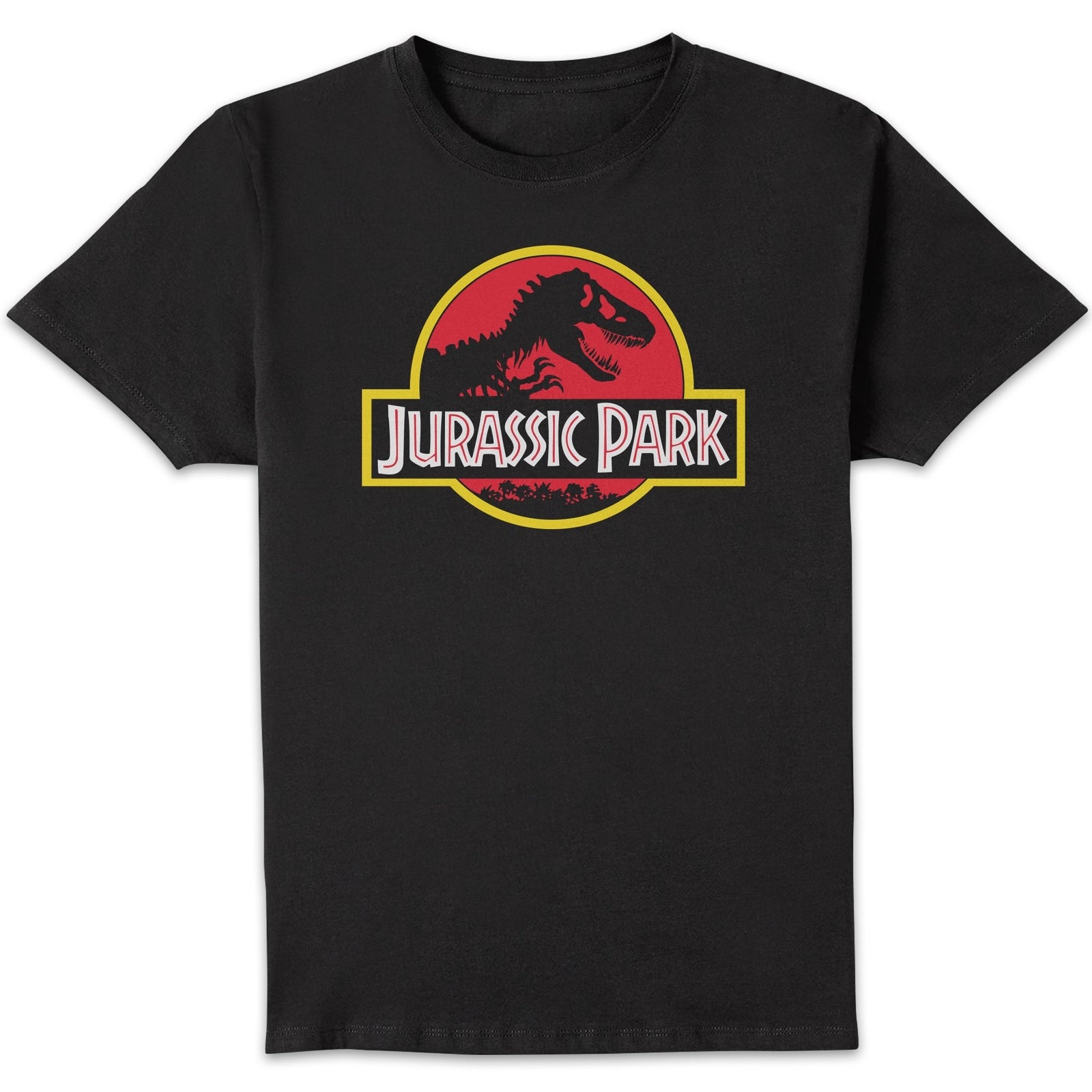 Classic Jurassic Park Logo Men's T-Shirt - Black - XL