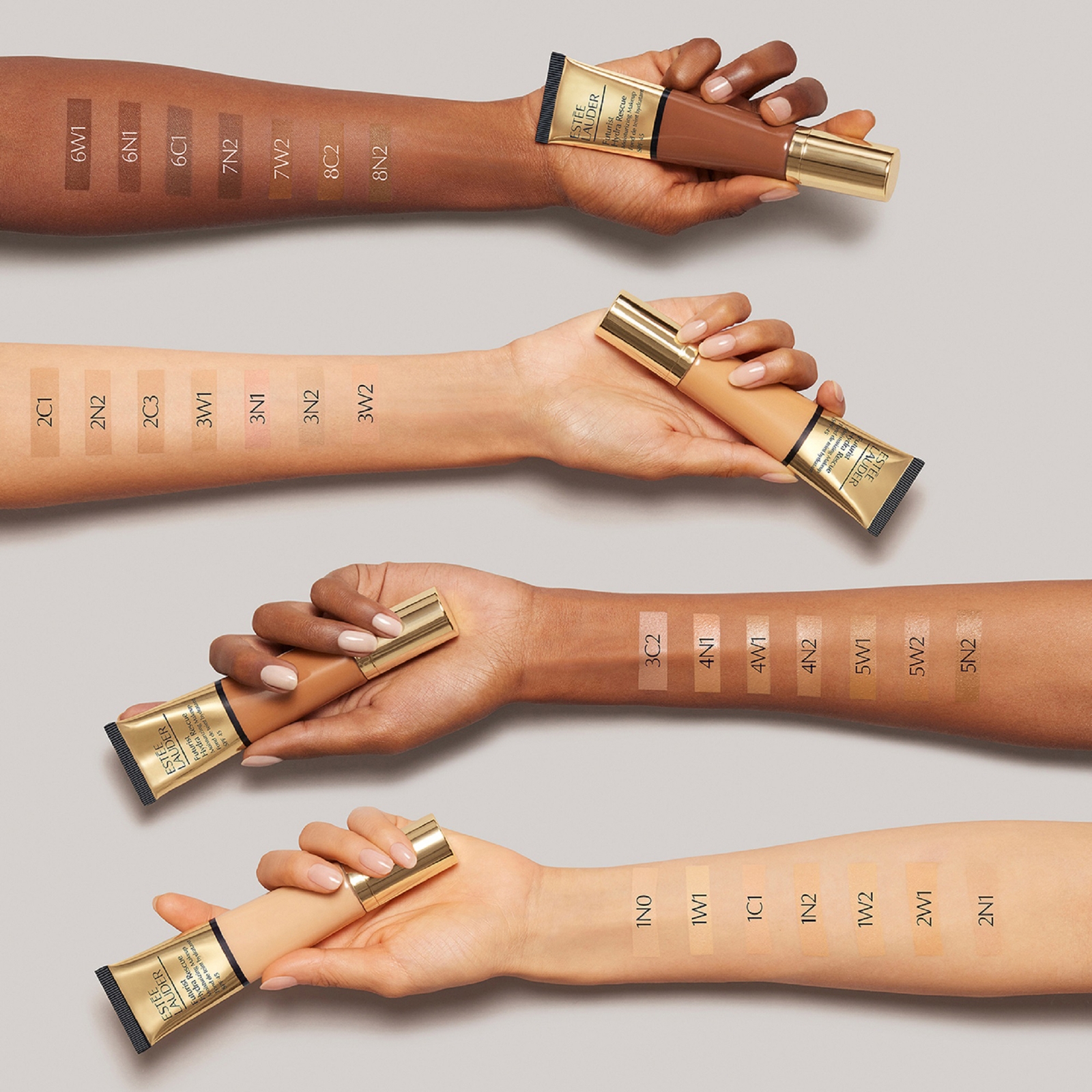 Thumbnail - Estée Lauder Futurist Hydra Rescue Moisturizing Makeup SPF45 35ml (Various Shades) - 1N0 Porcelain