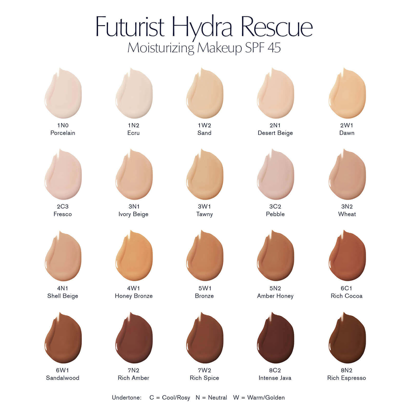 Estée Lauder Futurist Hydra Rescue Moisturising Foundation Makeup SPF45 (Various Shades) - 5N2 Amber Honey Estée Lauder Futurist Hydra Rescue Moisturising Foundation Makeup SPF45 (Various Shades) - 5N2 Amber Honey