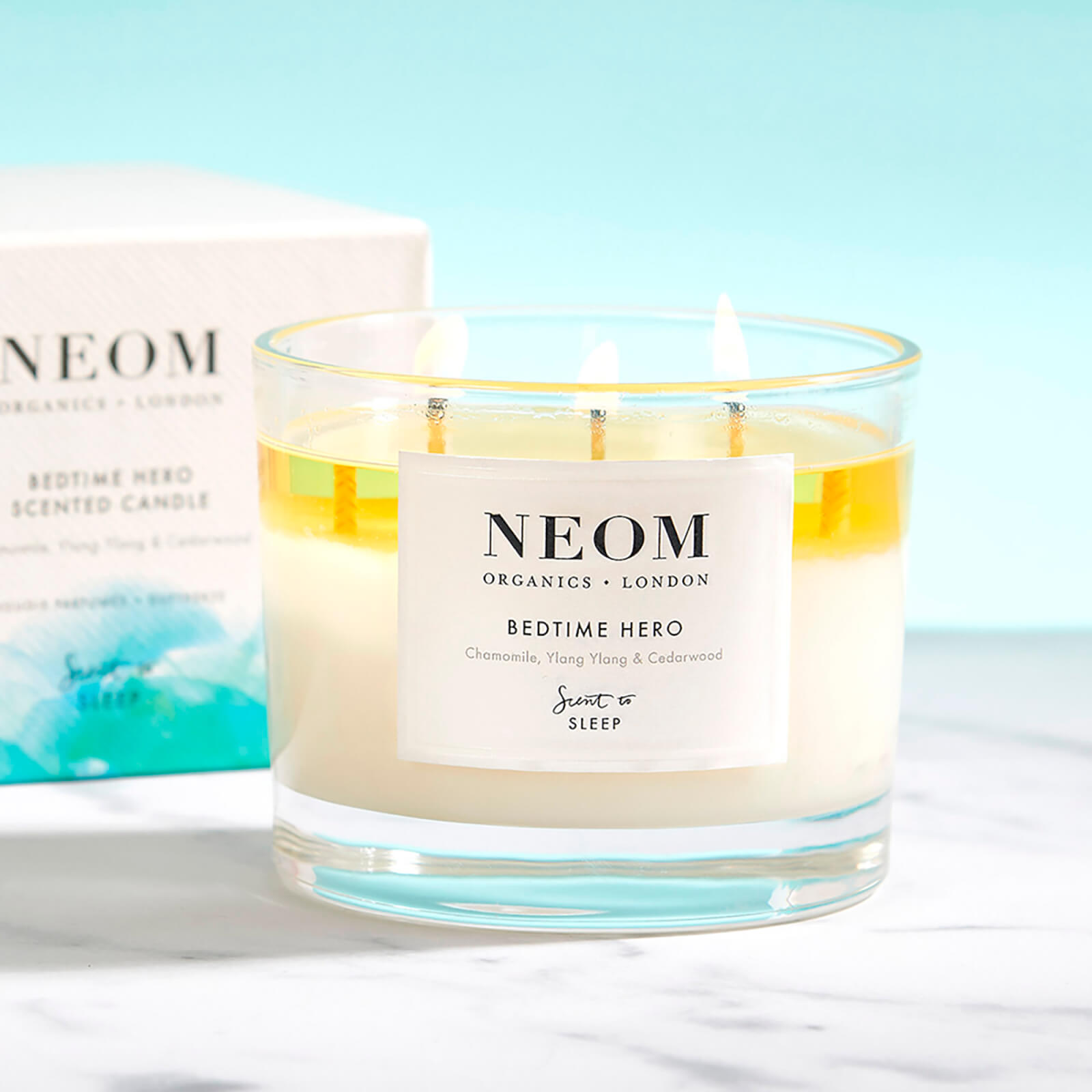 Thumbnail - NEOM Bedtime Hero Scented Candle 3 Wick