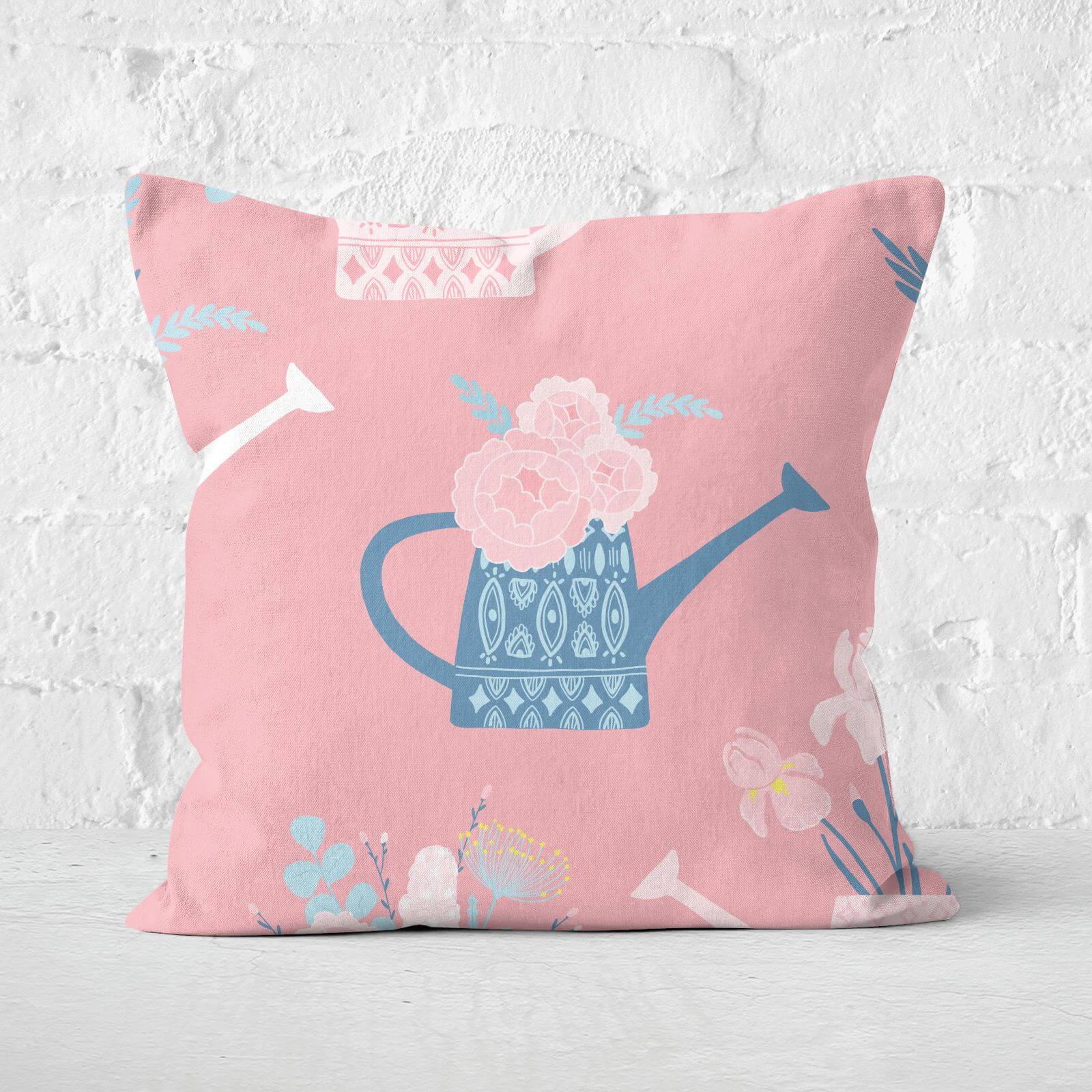 Watering Can Square Cushion - 50x50cm - Soft Touch