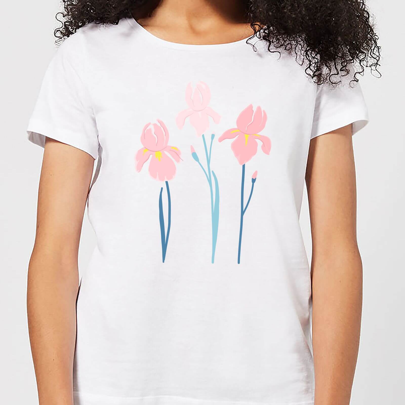 Trio Flower Women's T-Shirt - White - S - White