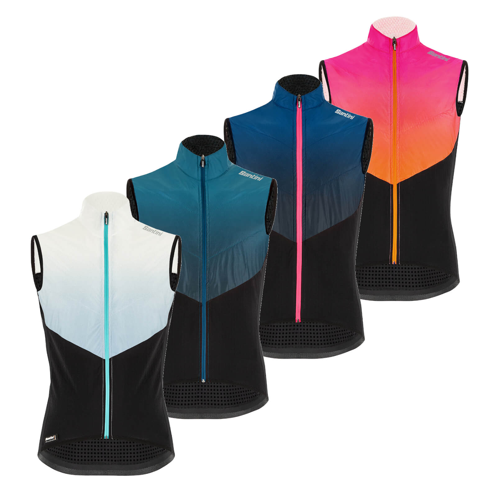 Santini Redux Genio Vest - S - Atomic Orange