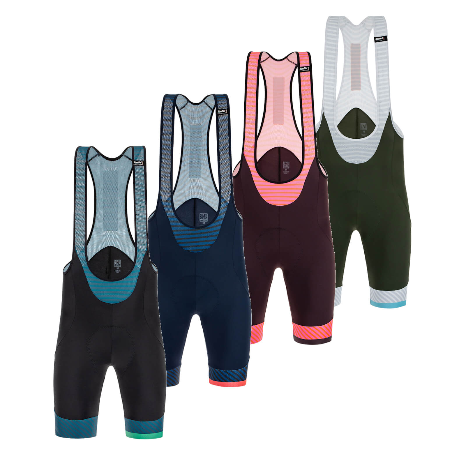 Santini Karma Mille Bib Shorts - XXL - Nautica