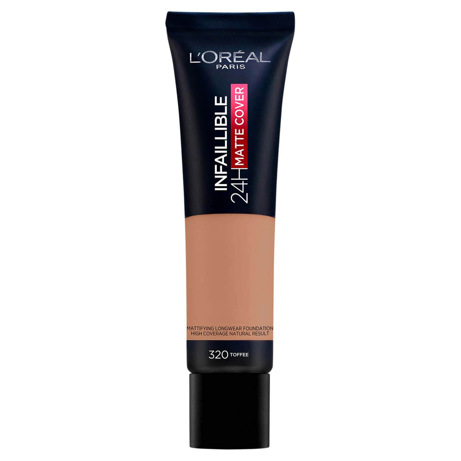 L'Oréal Paris Infallible 24hr Matte Cover Liquid Foundation 35ml (Various Shades) - 320 Toffee