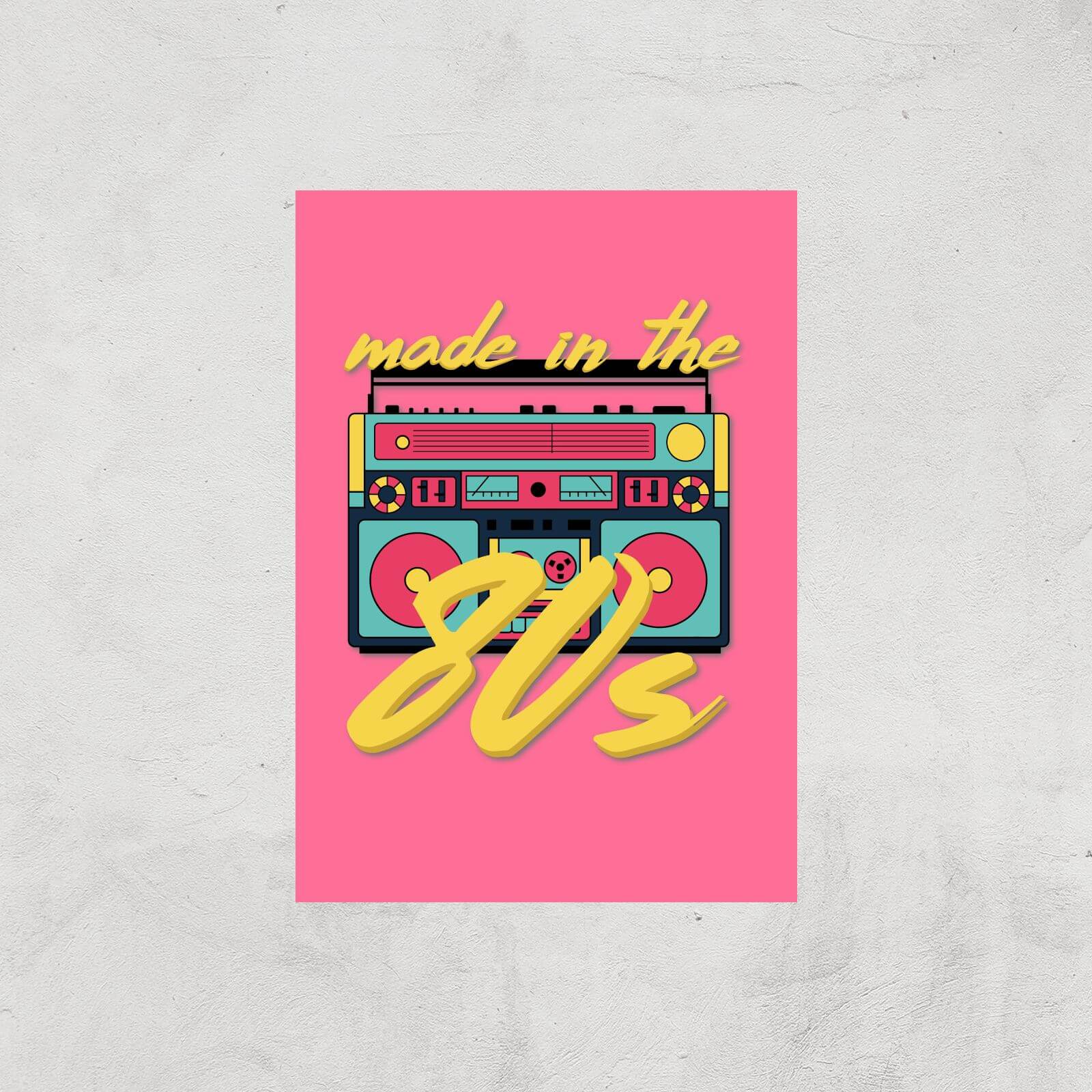Made In The 80s Boombox Art Print - A2 - Print Only