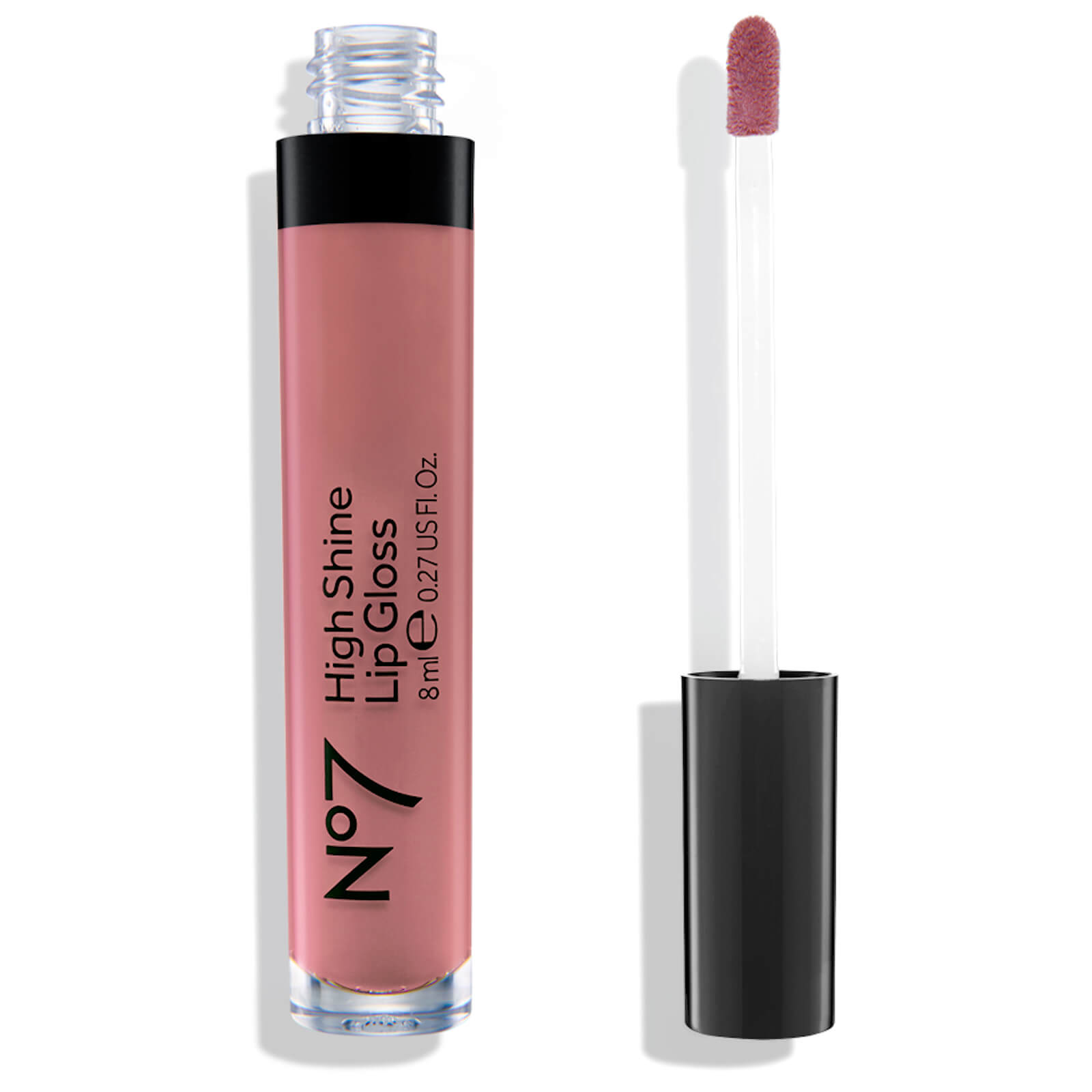 No7 High Shine Lip Gloss 8ml - Naturally Nude