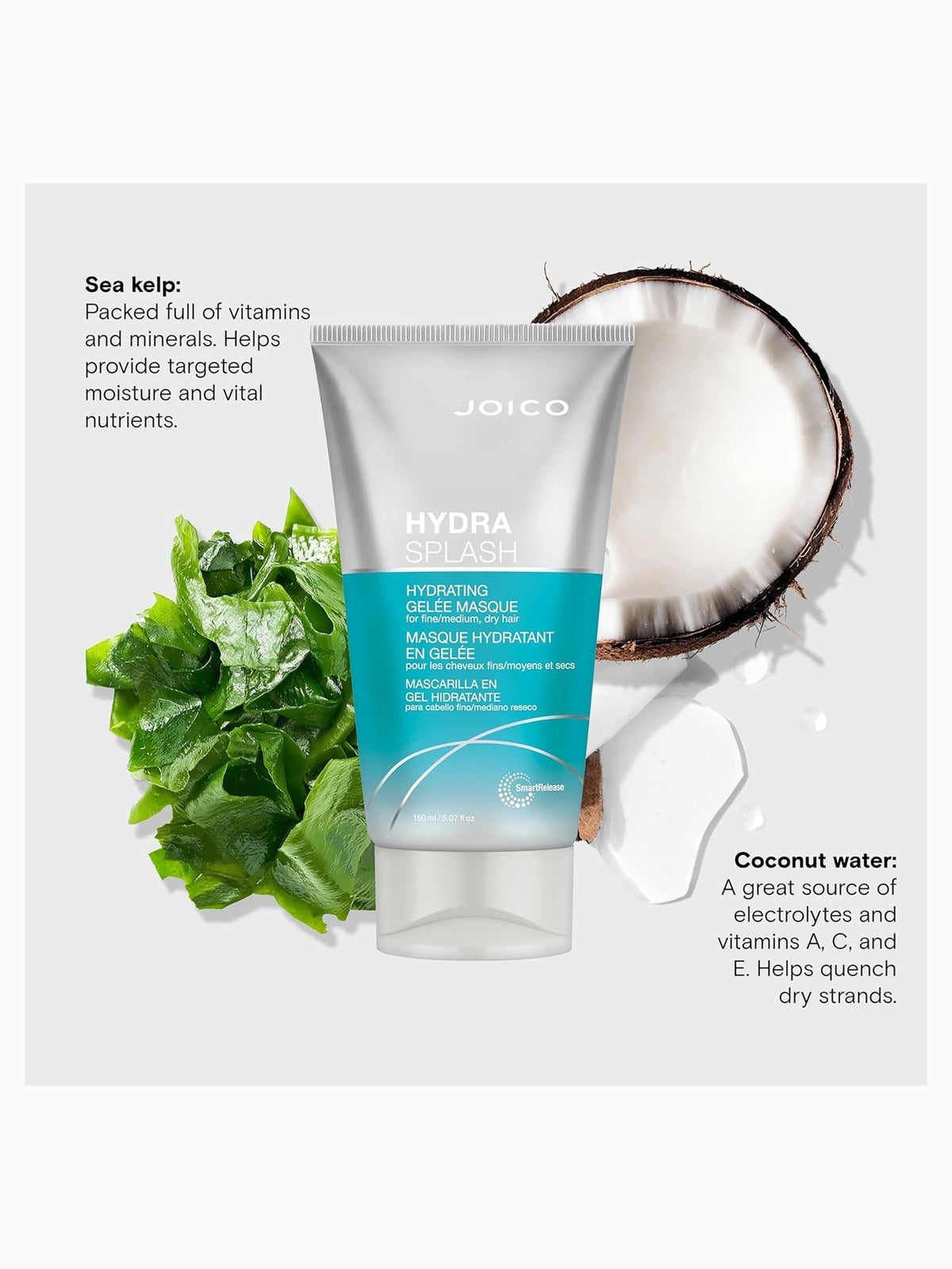 Joico Hydra Splash Hydrating Gelee Masque For Fine-Medium, Dry Hair 150ml 4