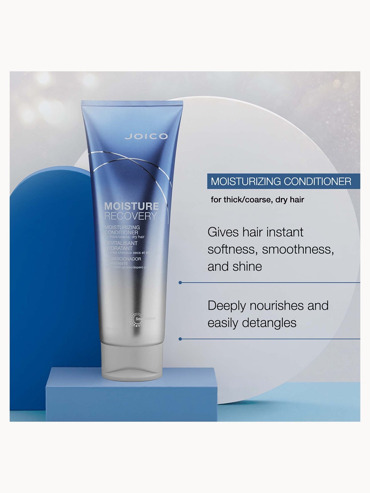 Joico Moisture Recovery Moisturizing Conditioner For Thick-Coarse, Dry Hair 250ml 3