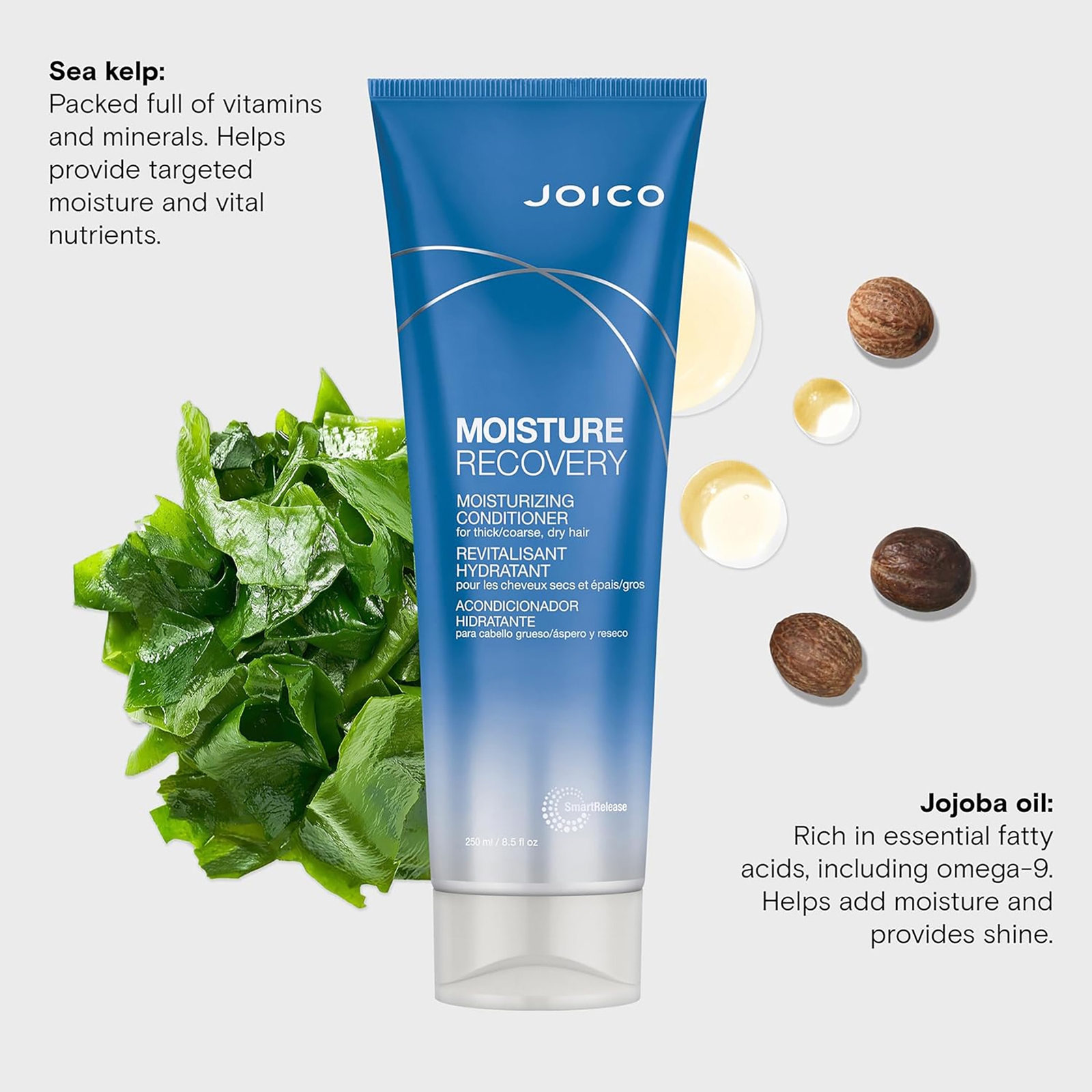 Thumbnail - Joico Moisture Recovery Moisturizing Conditioner For Thick-Coarse, Dry Hair 250ml