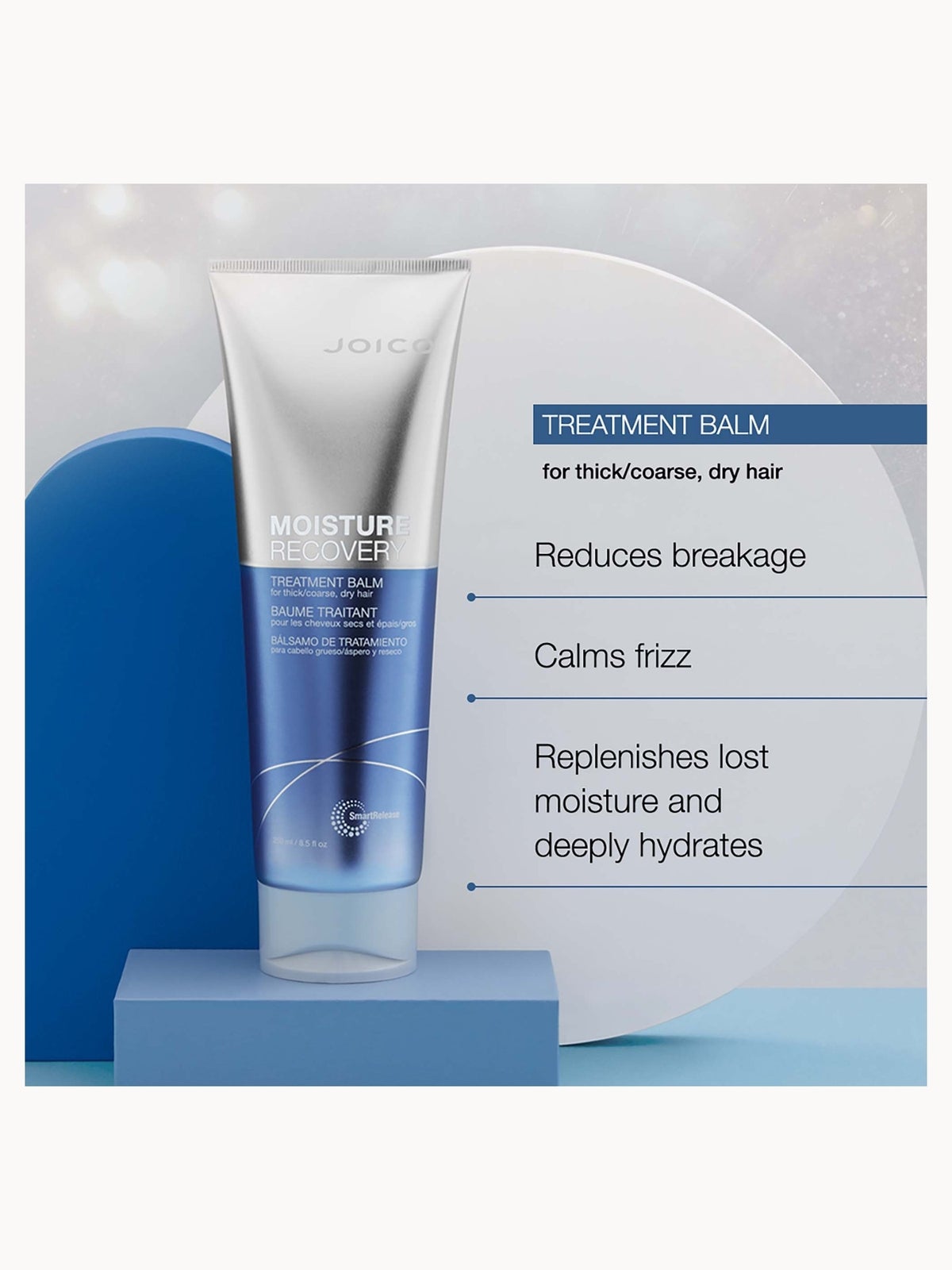 Joico Moisture Recovery Treatment Balm For Thick-Coarse, Dry Hair 250ml 3