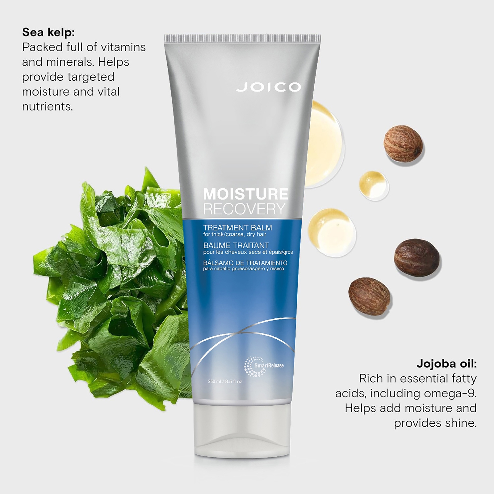 Thumbnail - Joico Moisture Recovery Treatment Balm For Thick-Coarse, Dry Hair 250ml