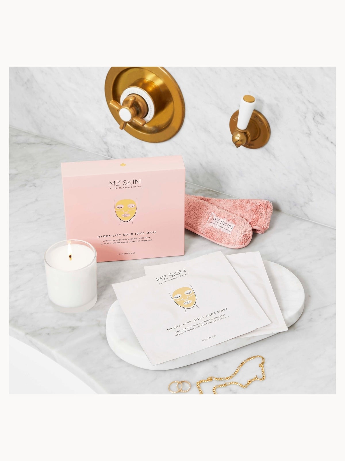 MZ Skin Hydra-Lift Golden Facial Treatment Mask (Pack of 5) 2