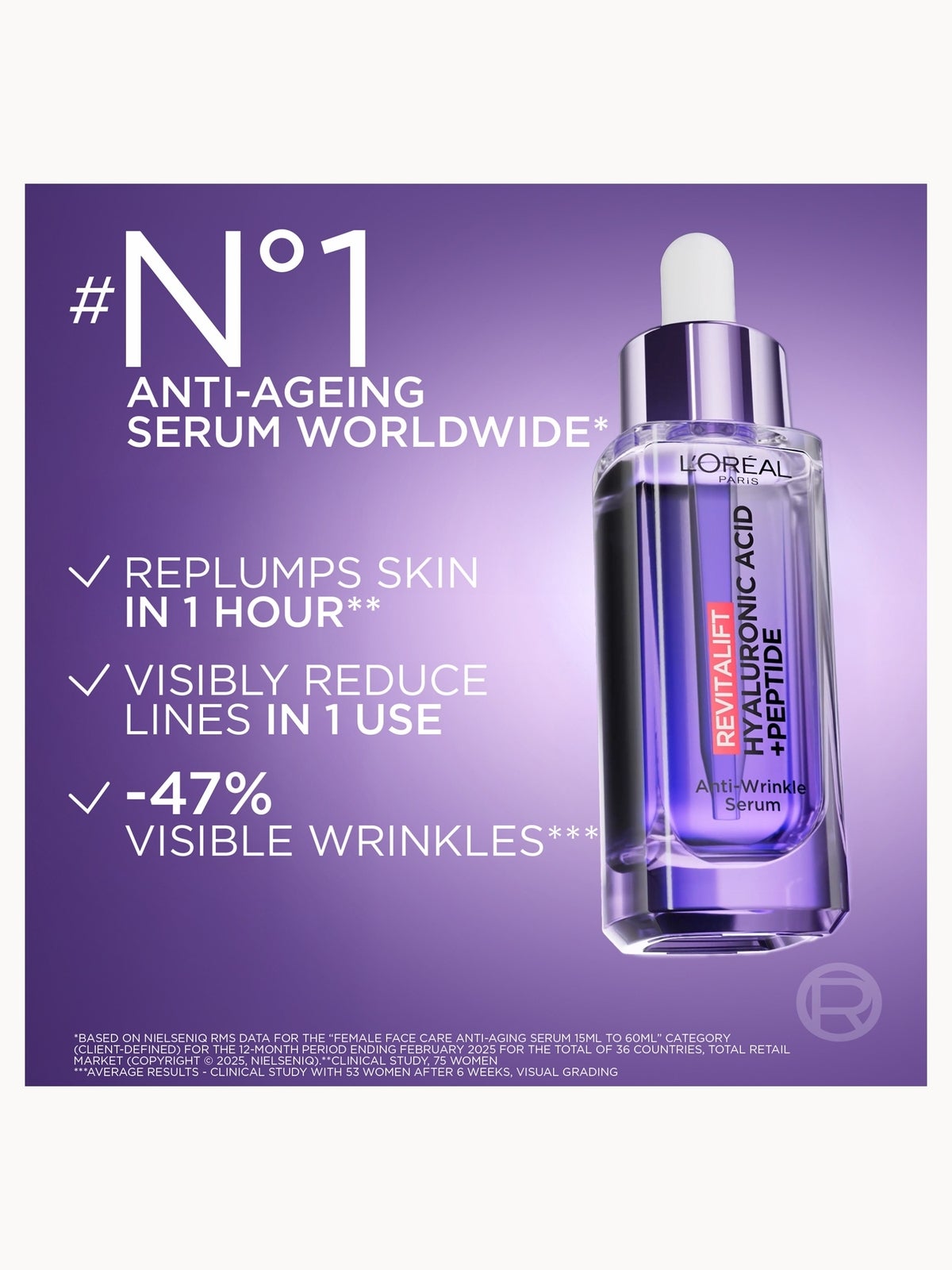 L'Oréal Paris Exclusive Revitalift Filler with 1.5% Hyaluronic Acid Anti-Wrinkle Dropper Serum Duo 2 x 30ml 4