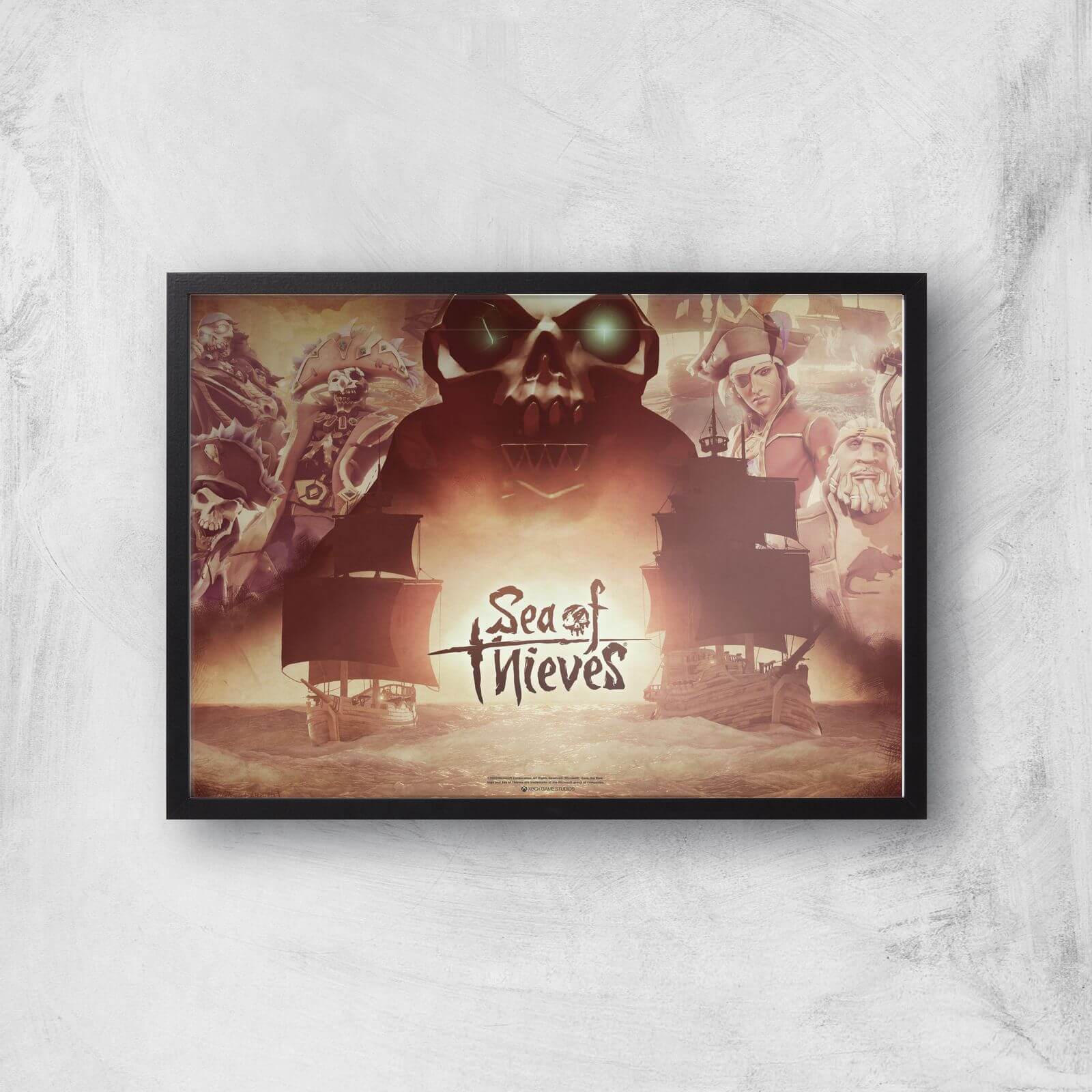 Sea Of Thieves Giclee Art Print - A4 - Black Frame