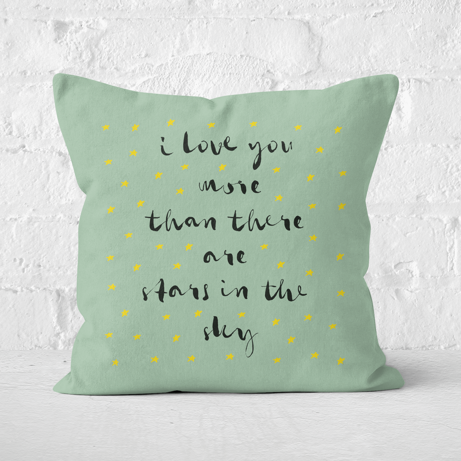 I Love You More Than There Are Stars In The Sky Square Cushion - 60x60cm - Soft Touch