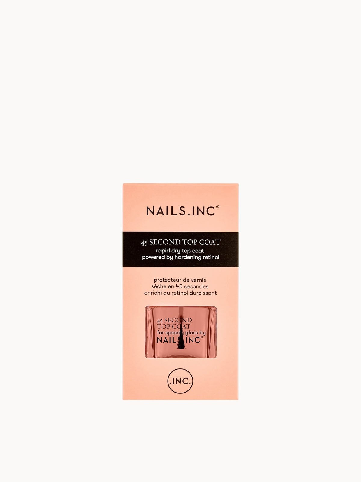 nails inc. 45 Second Rapid Dry Top Coat Powered by Retinol 14ml 2
