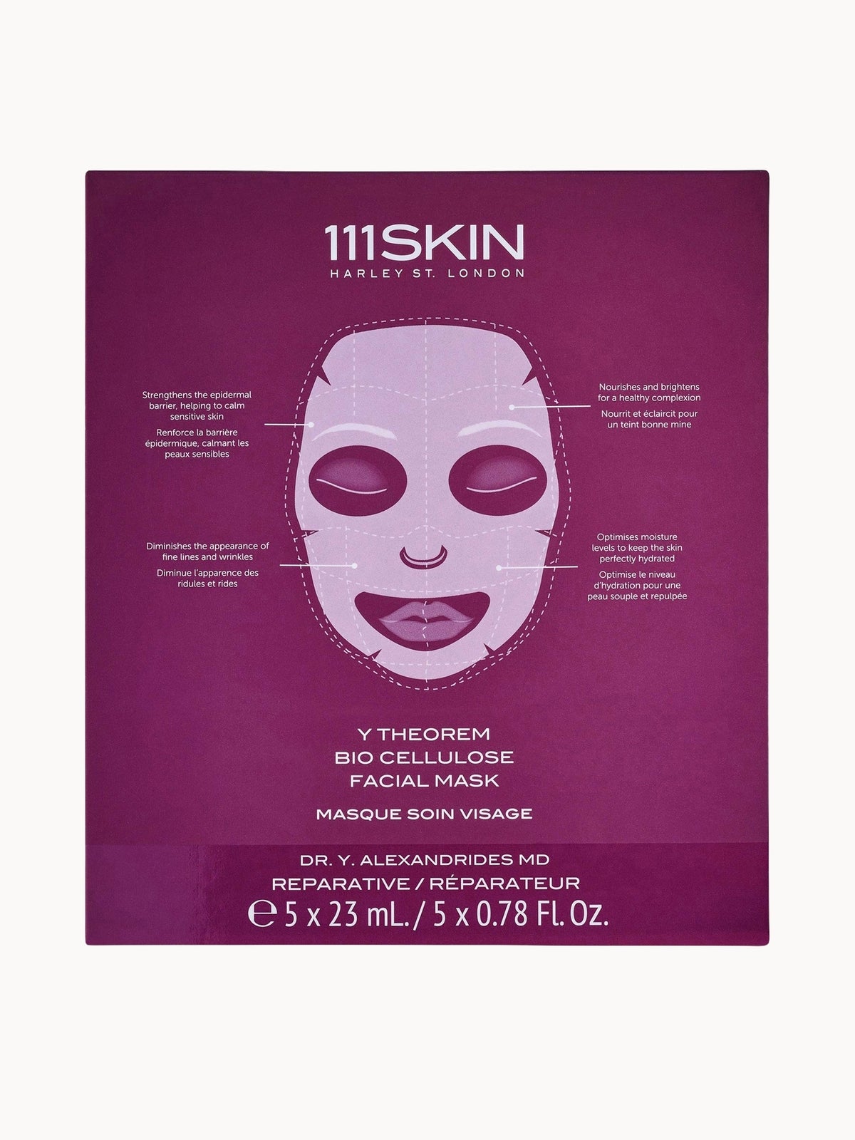 111SKIN Y Theorem Bio Cellulose Facial Mask Box