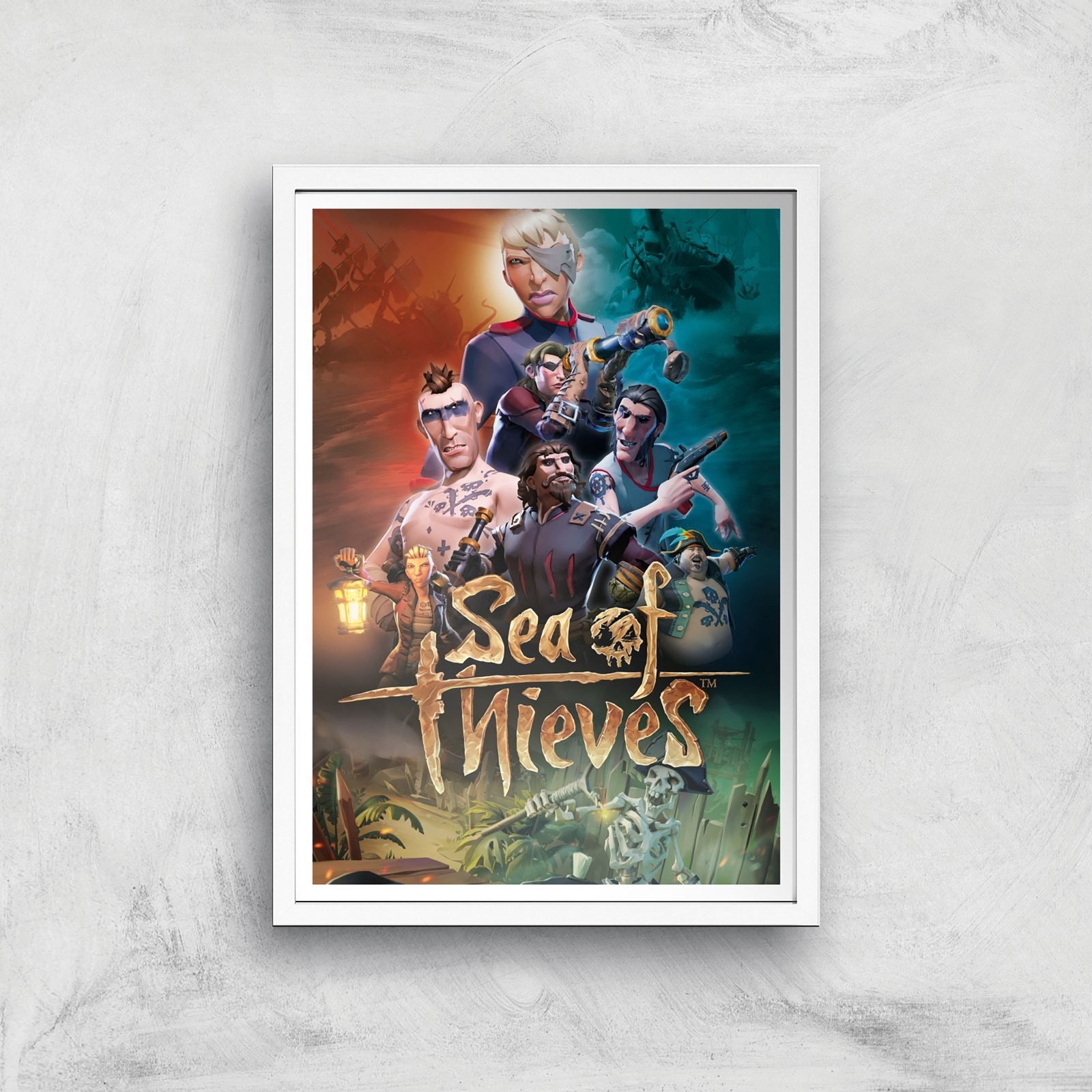 Sea Of Thieves Giclee Art Print - A3 - White Frame