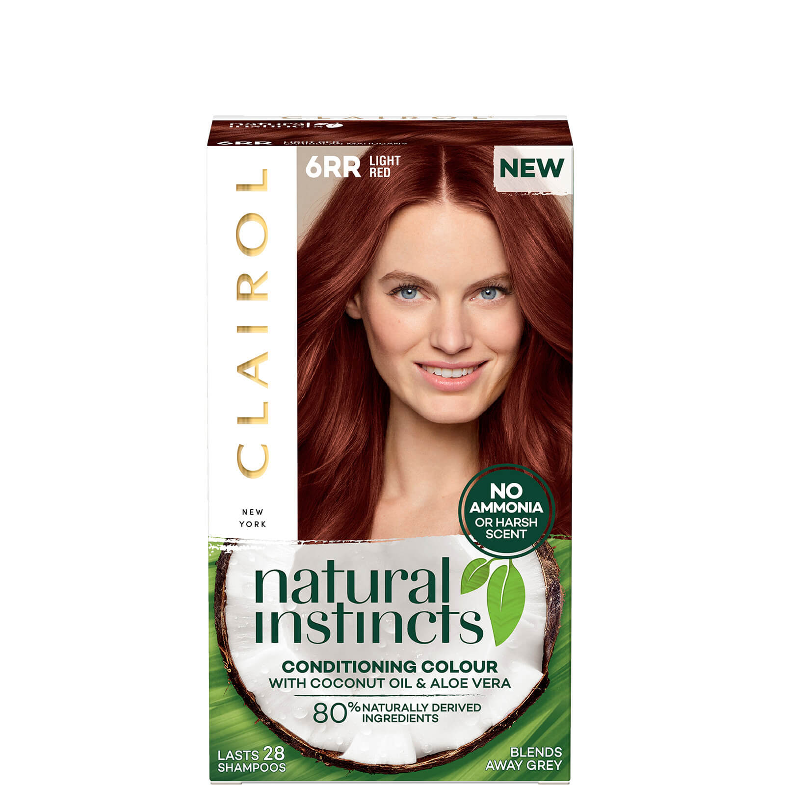 Clairol Natural Instincts Semi-Permanent No Ammonia Vegan Hair Dye 177ml (Various Shades) - 6RR Light Red