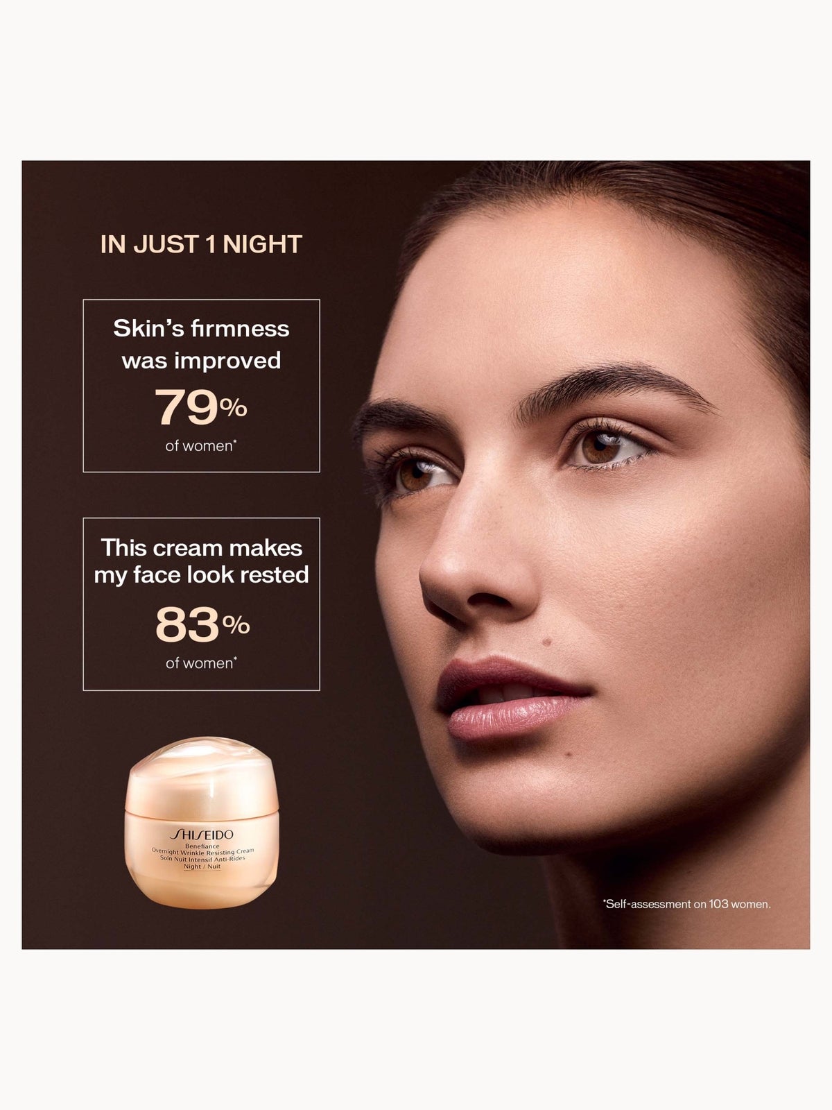 Shiseido Benefiance Overnight Wrinkle Resisting Cream 50ml, photo 4