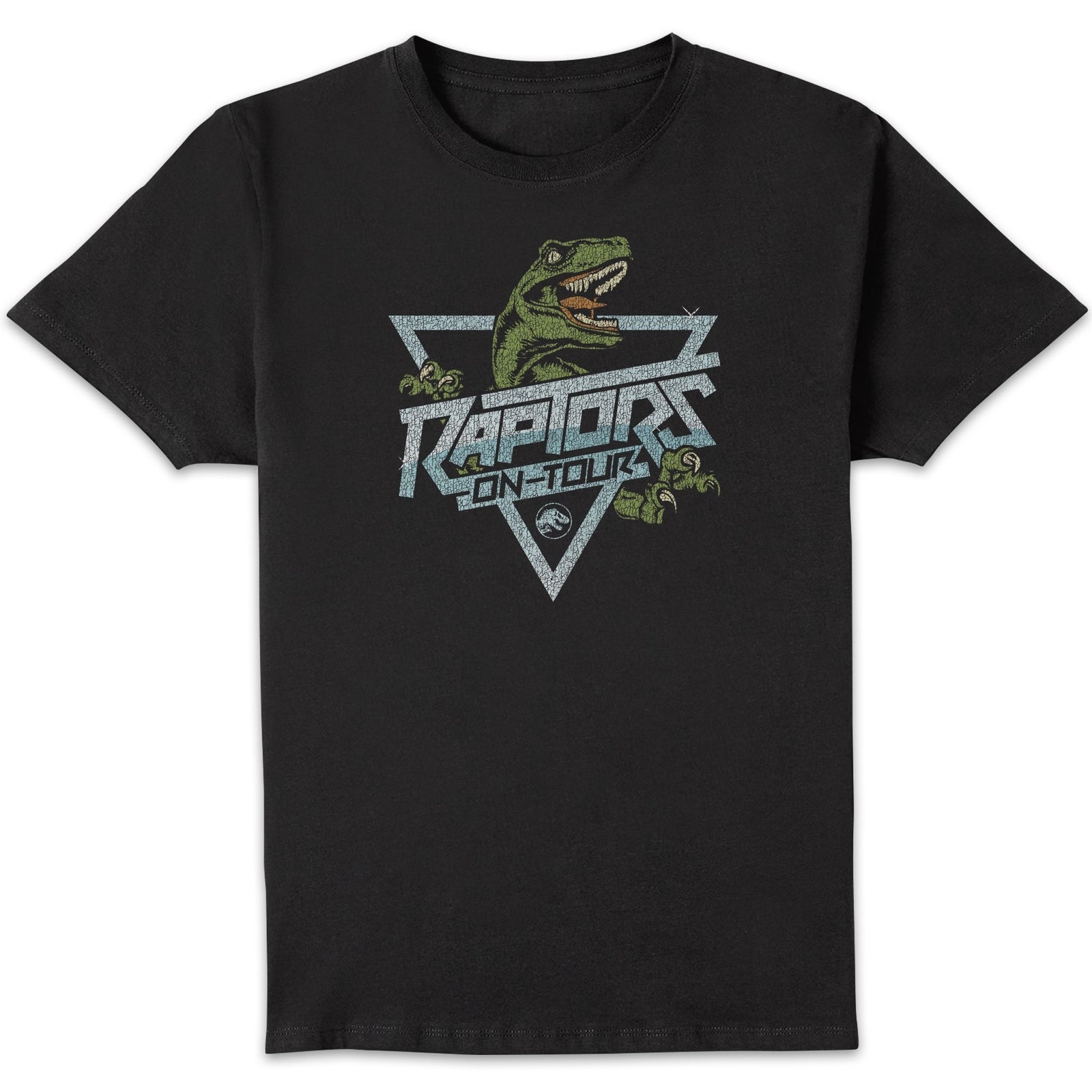 T-shirt Jurassic Park Raptors On Tour Stroke Homme - Noir