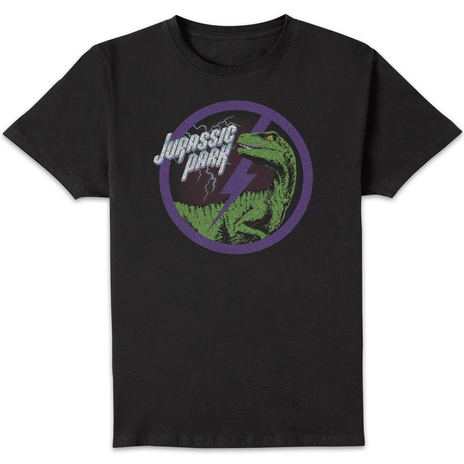 T-shirt Jurassic Park Raptor Bolt Homme - Noir