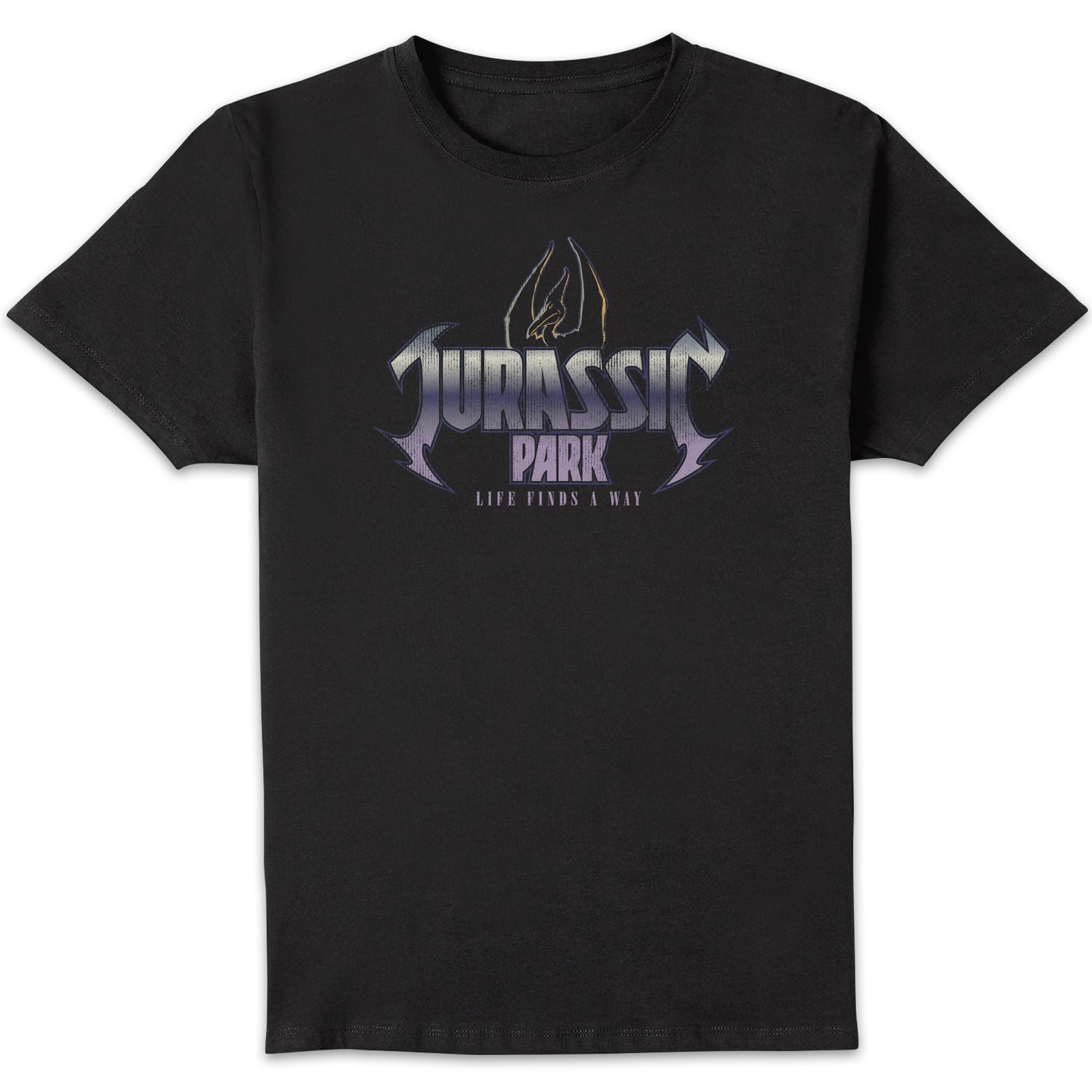 Jurassic Park Life Finds A Way Men's T-Shirt - Black - S