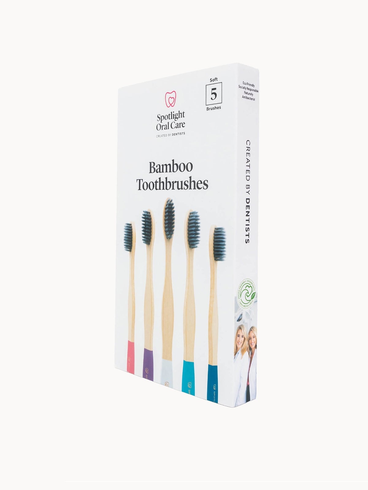 Spotlight Oral Care Bamboo Toothbrush Pack (Pack of 5) 2