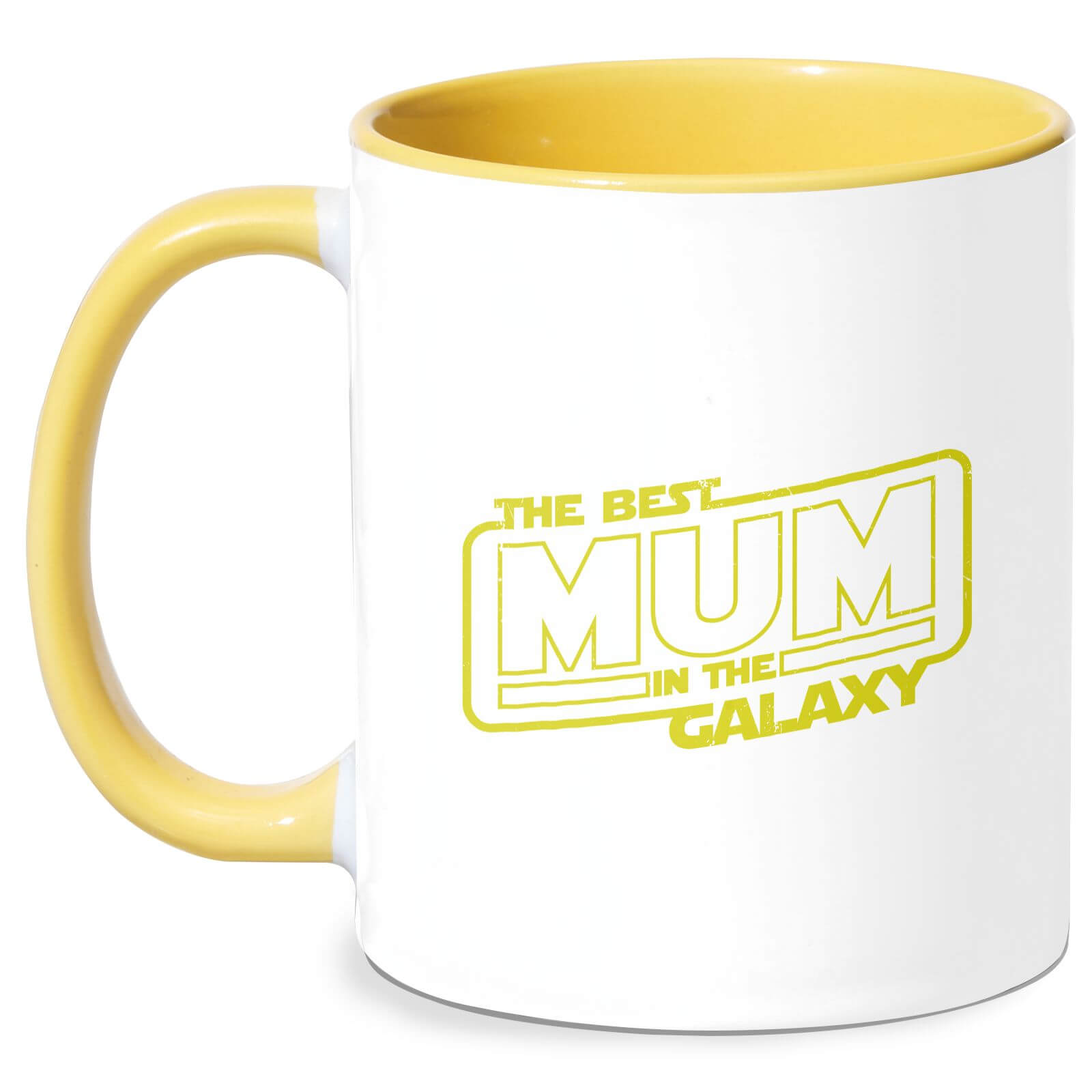 Best Mum In The Galaxy Mug - White/Yellow