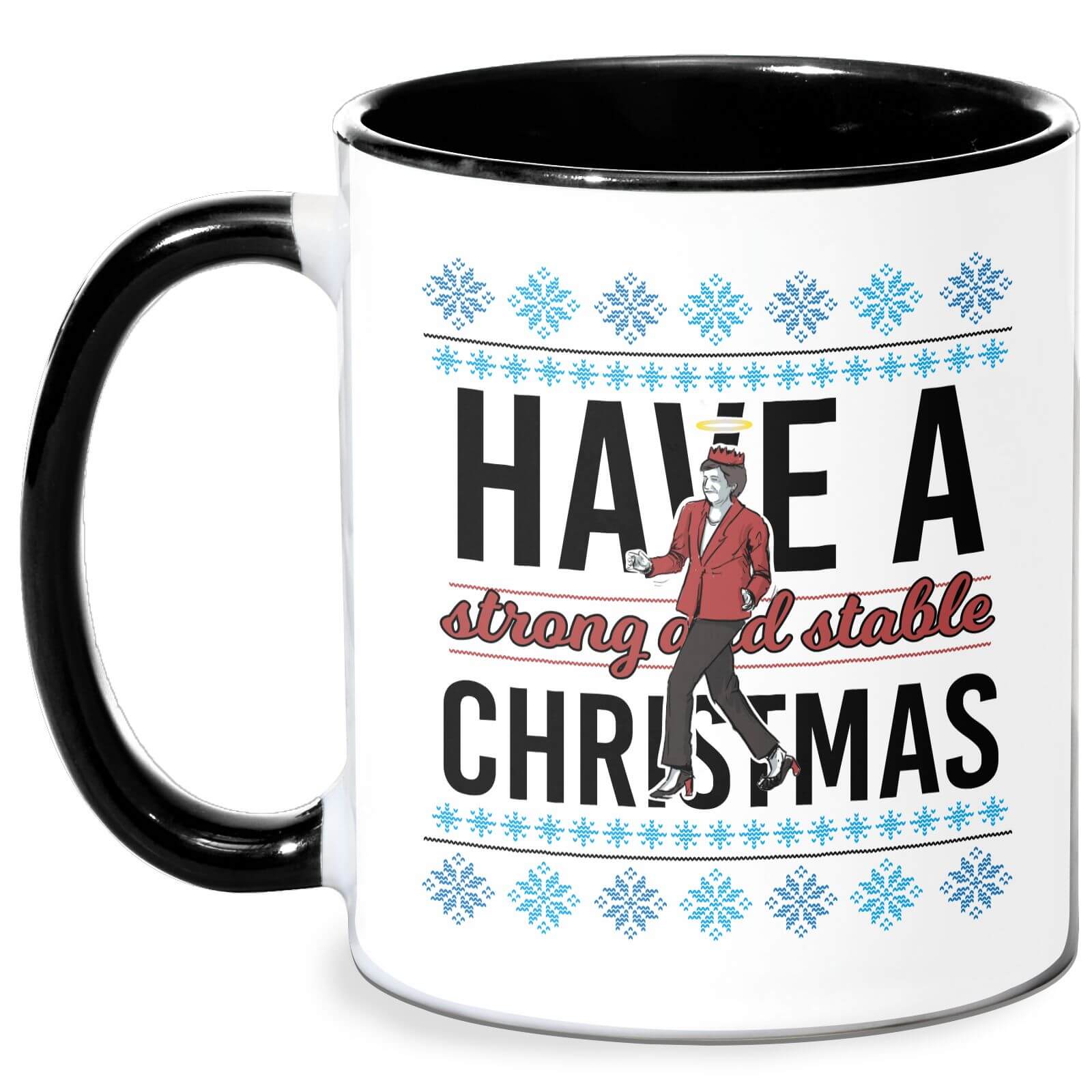 Strong And Stable Mug - White/Black