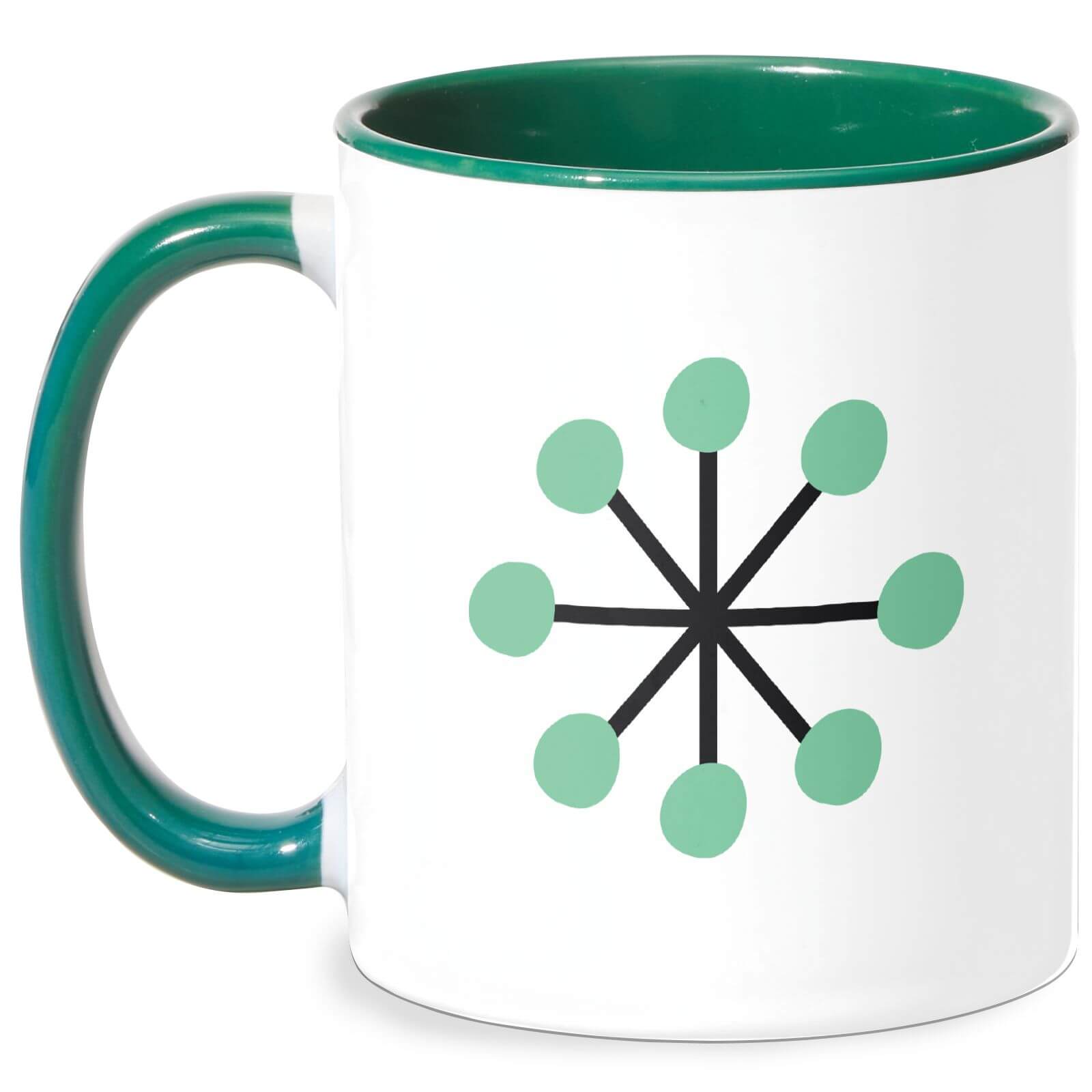 Green Star Mug - White/Green
