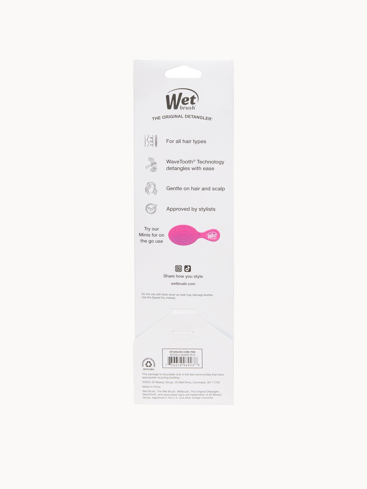 WetBrush Detangling Comb - Pink 4