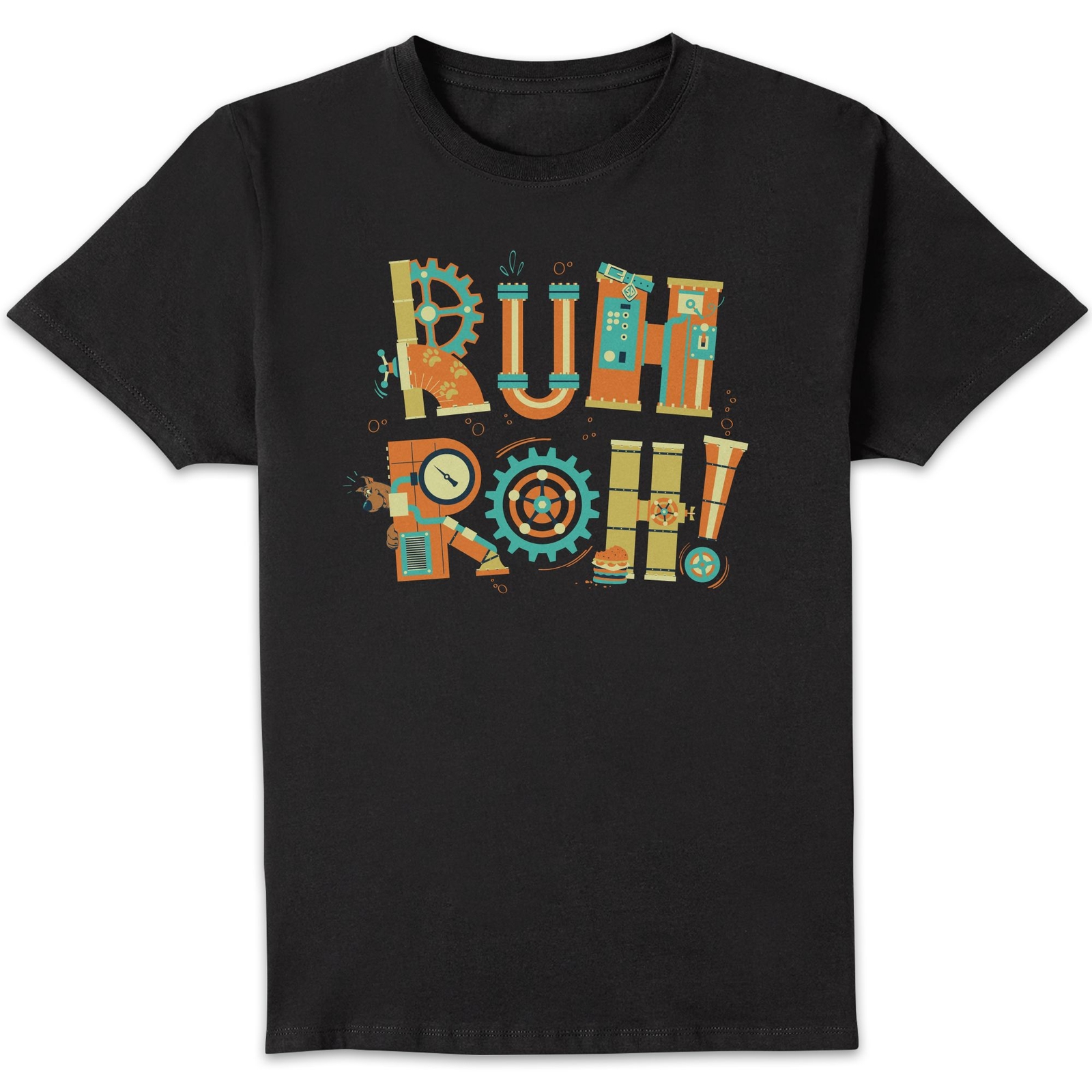Ruh-Roh! Clockwork Men's T-Shirt - Black - L