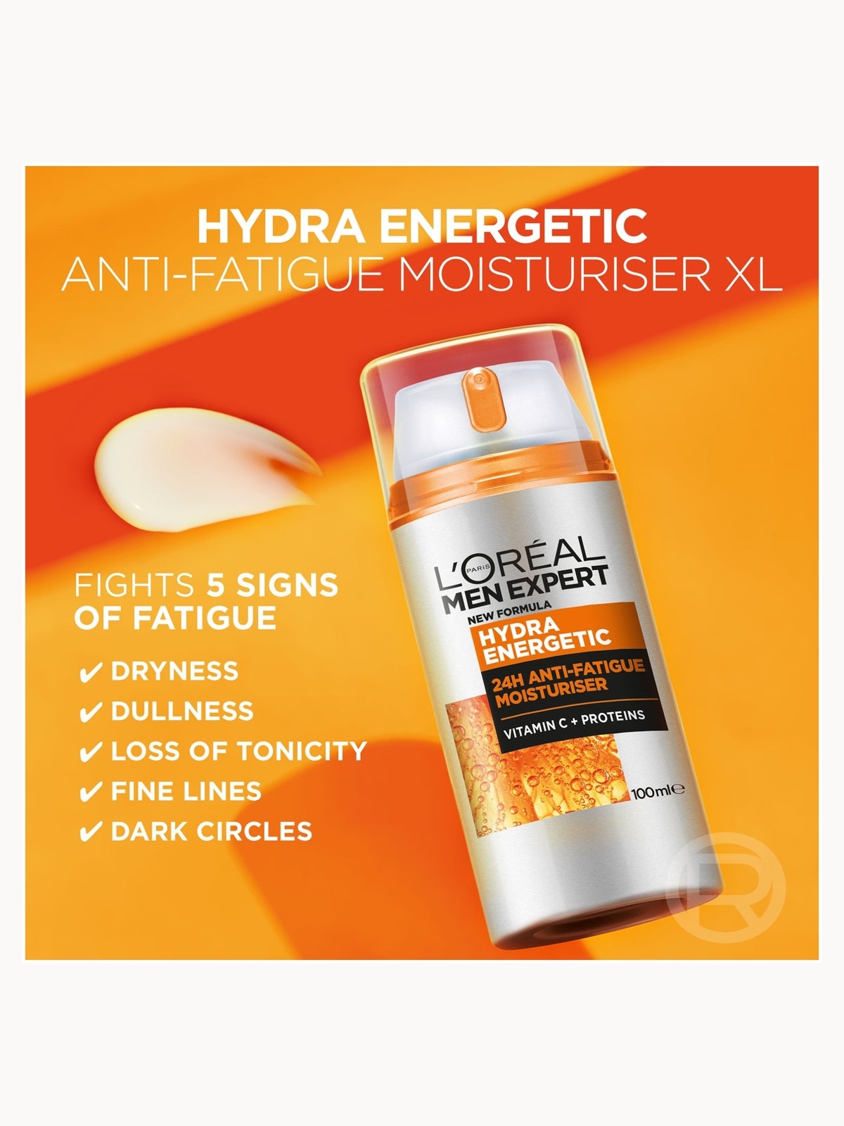 L'Oréal Men Expert Hydra Energetic Anti-Fatigue Moisturiser 100ml 2
