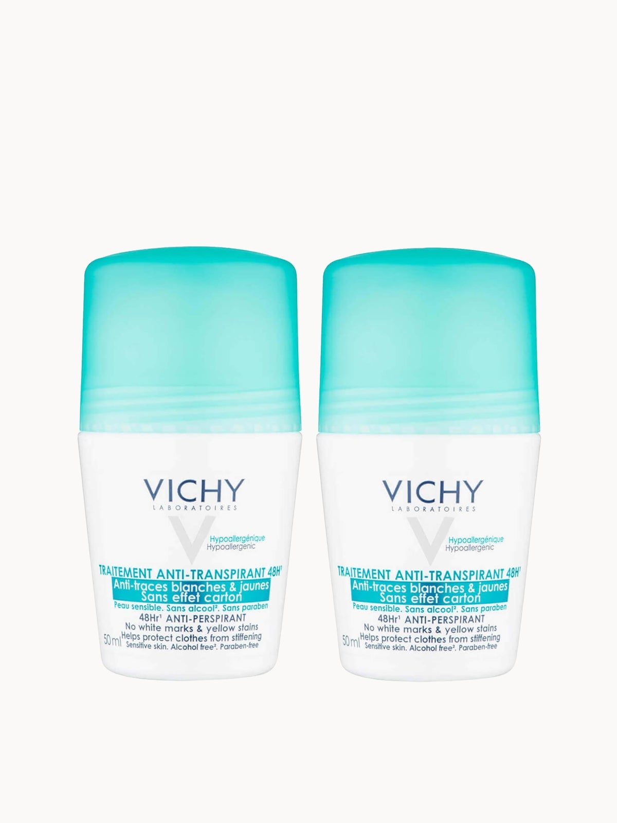 VICHY No Marks Roll-on Deodorant Duo 50ml