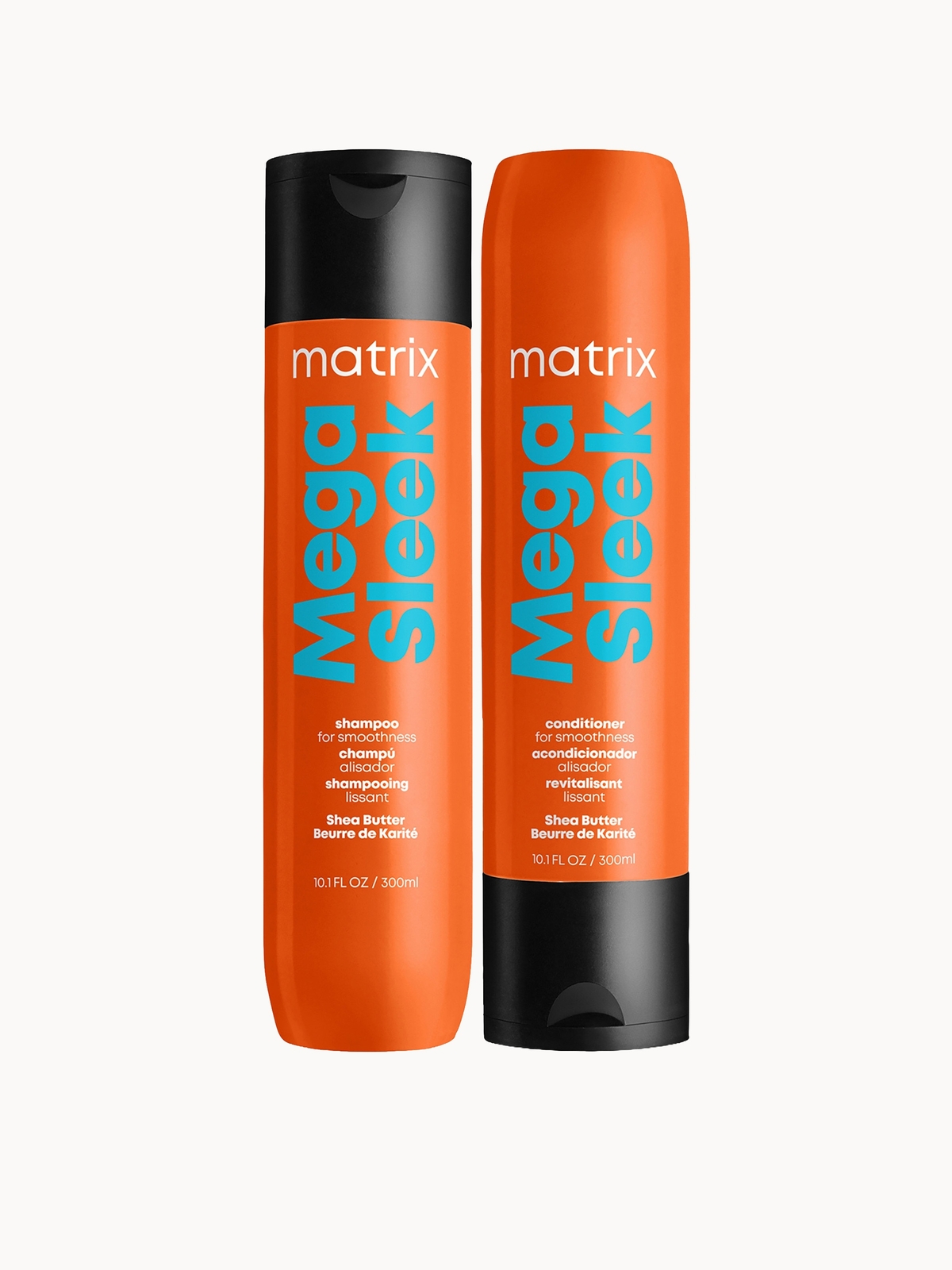 Matrix Total Results Mega Sleek Shea Butter Smoothing Shampoo and Conditioner 300ml Duo for Frizzy Hair