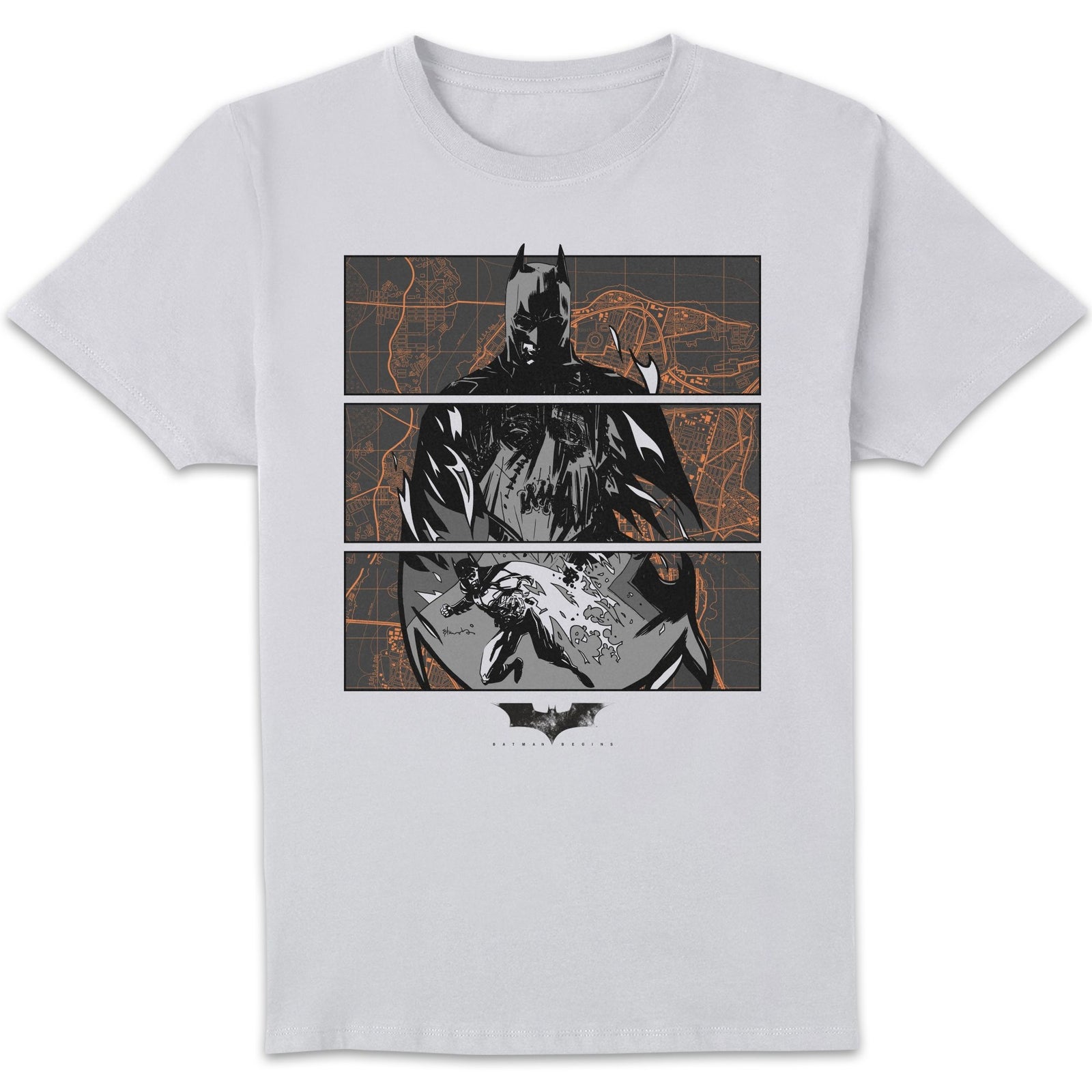 Batman Begins Gotham City Defender Men's T-Shirt - White - XL