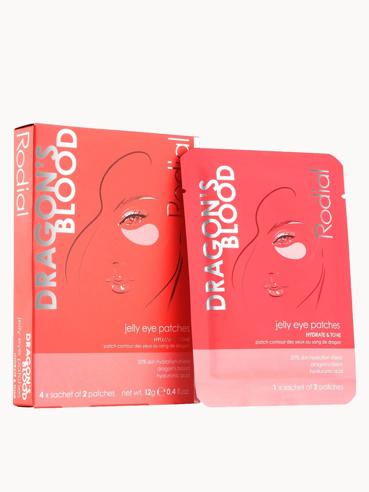 Rodial Dragon's Blood Jelly Eye Patches (Pack of 4)
