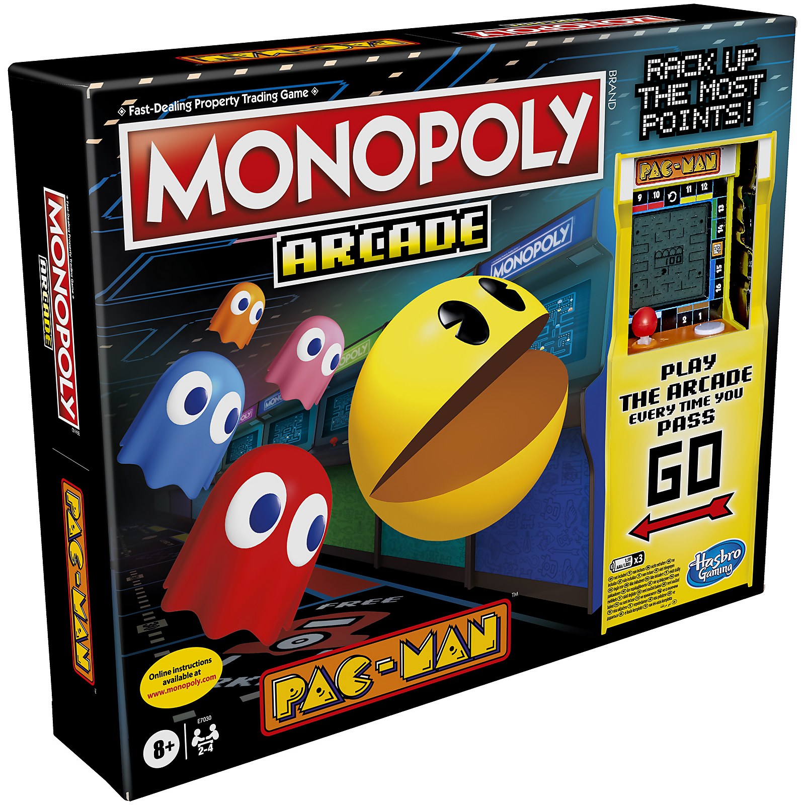 monopoly arcade pac man board game