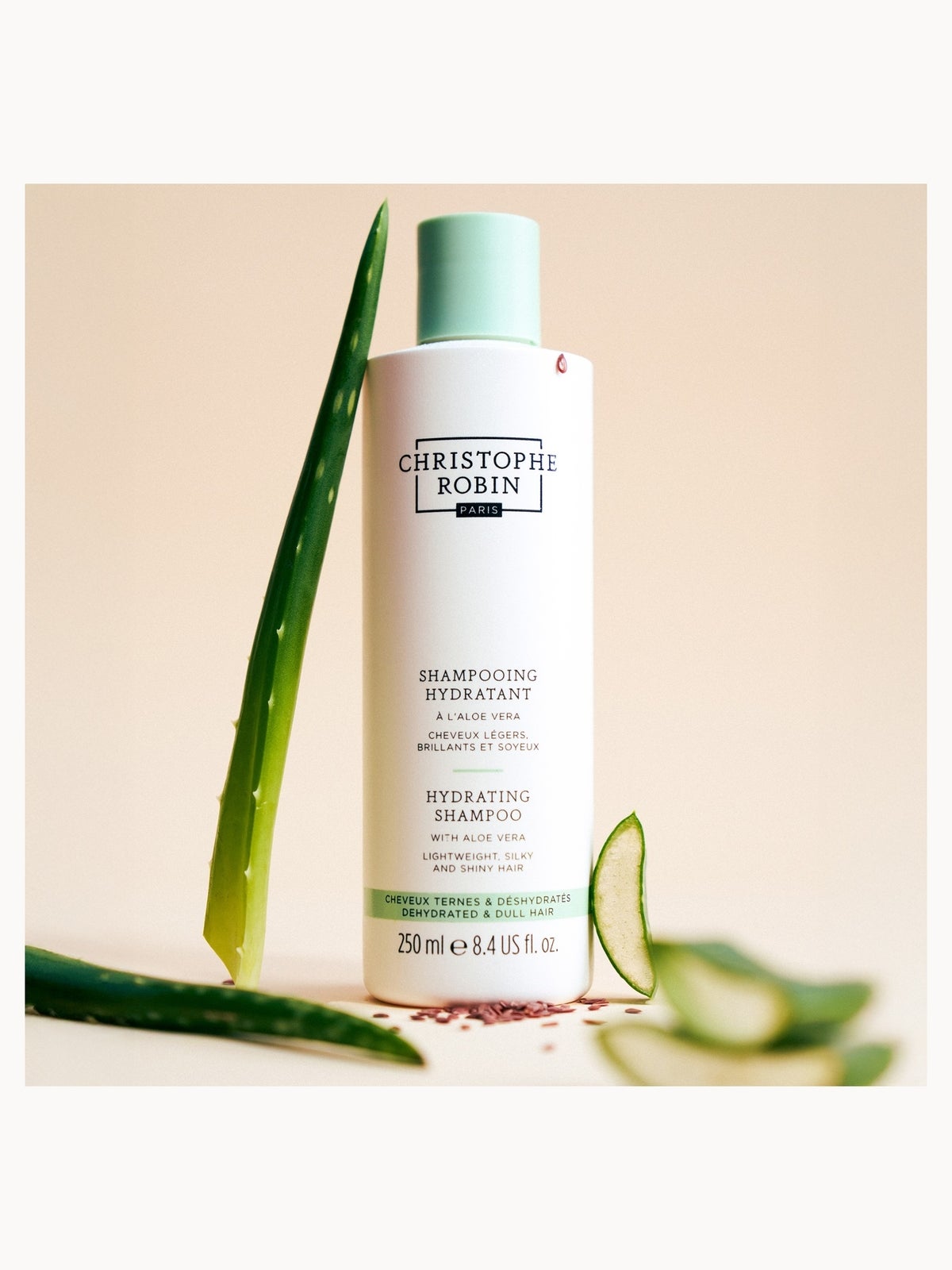 Christophe Robin Hydrating Shampoo with Aloe Vera 250ml 2