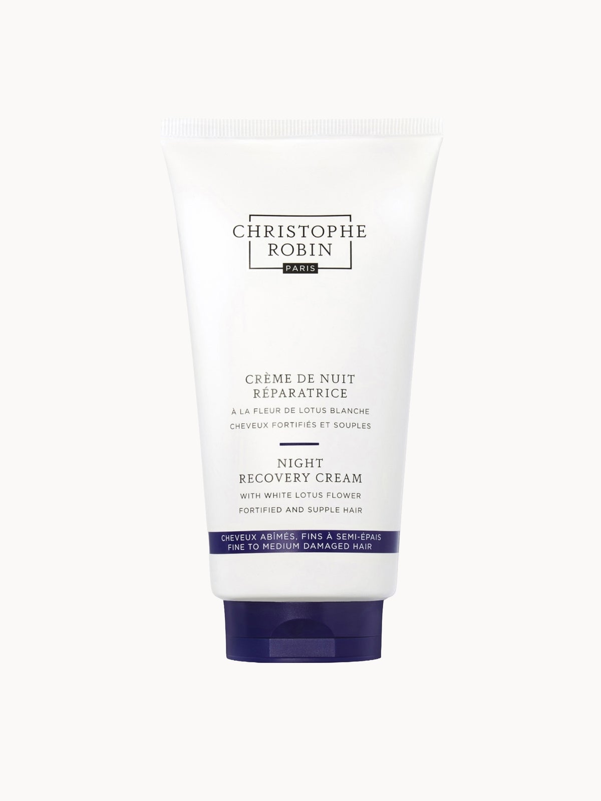 Christophe Robin Night Recovery Cream with White Lotus Flower 150ml