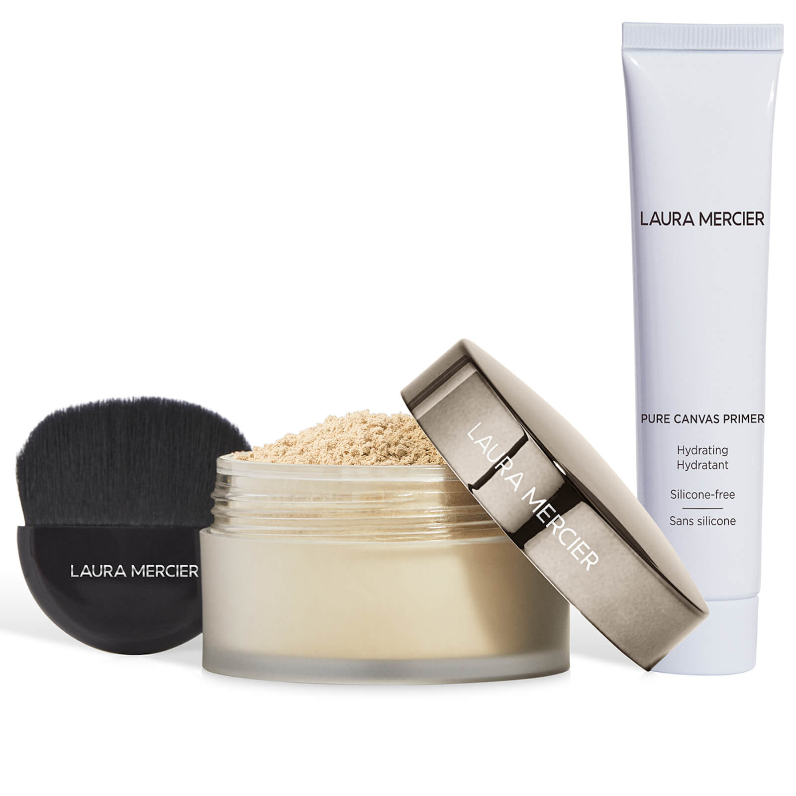 Laura Mercier Exclusive Pure Canvas Primer and Translucent Loose Setting Powder Glow Set