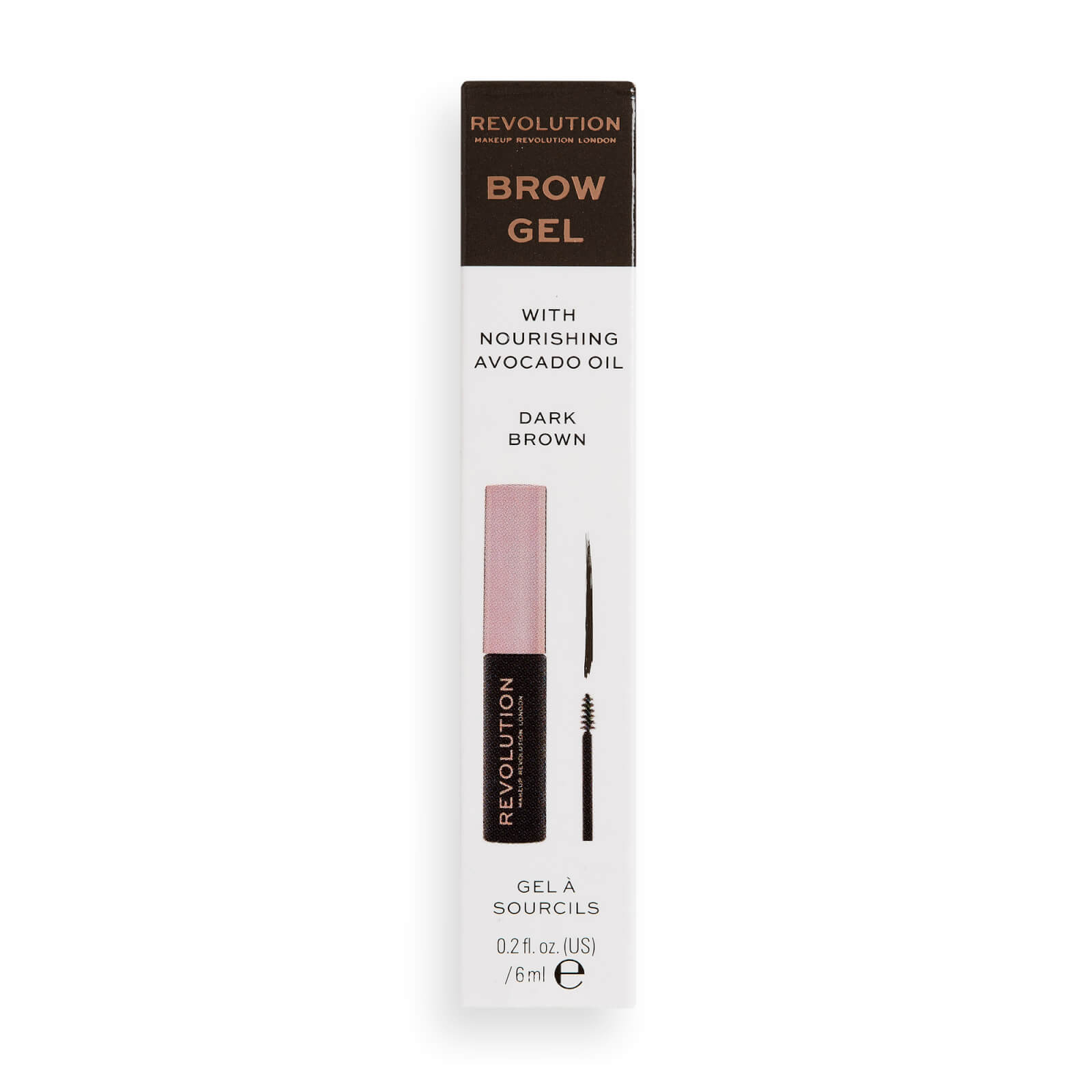 Makeup Revolution Brow Gel 6g (Various Shades) - Dark Brown 4