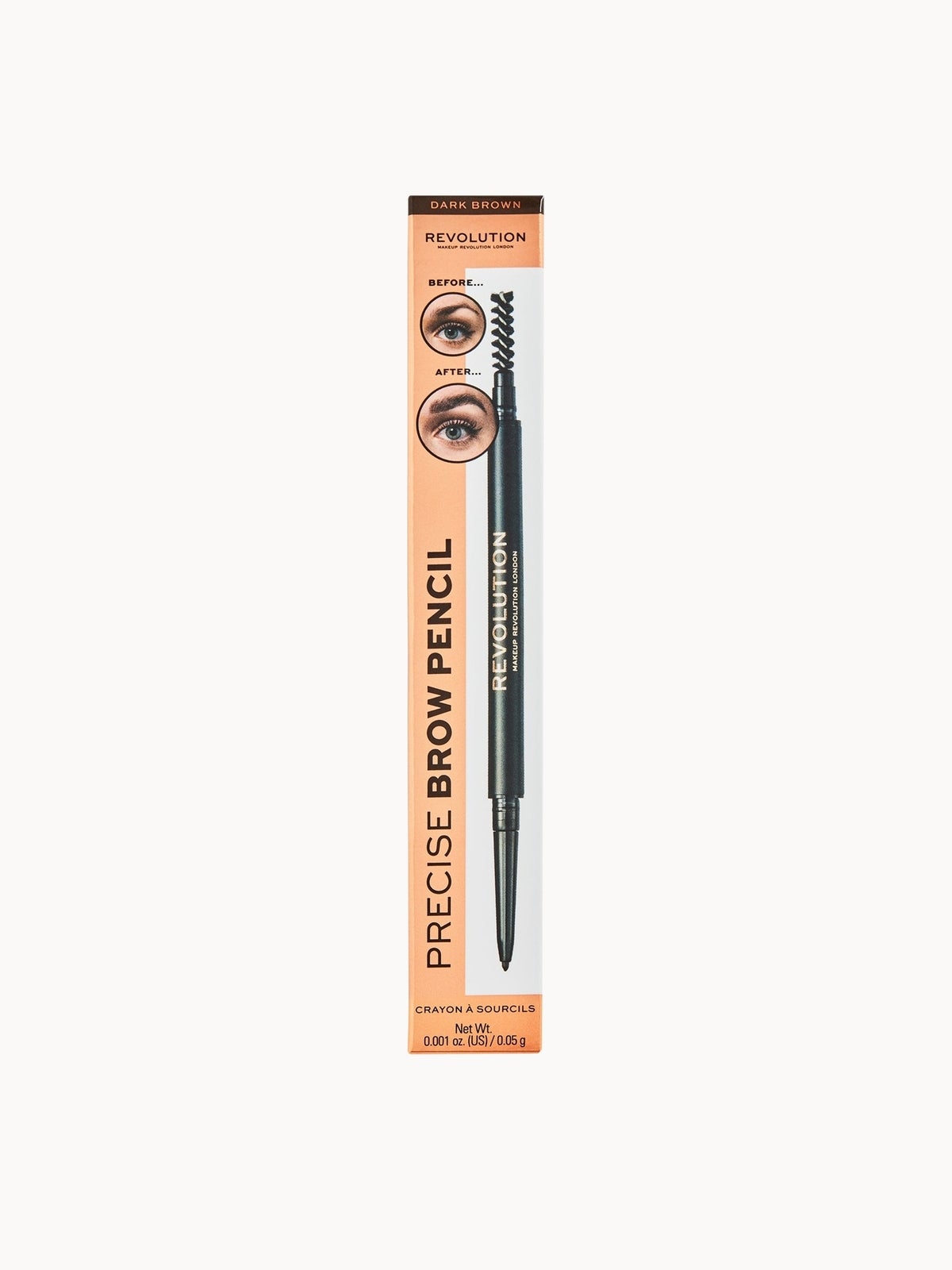 Makeup Revolution Precise Brow Pencil 0.05g (Various Shades) - Dark Brown 4
