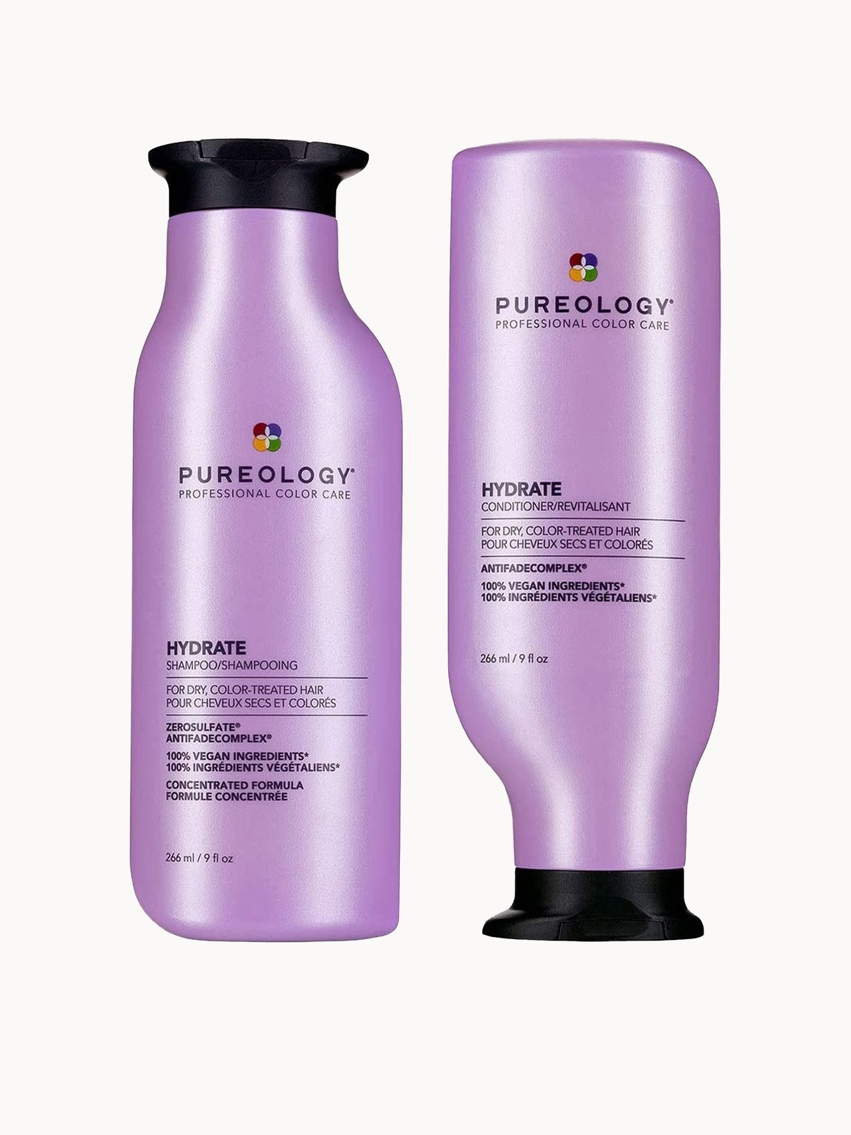 Pureology Hydrate Shampoo and Conditioner Moisturising Bundle for Dry Hair, Sulphate Free for a Gentle Cleanse