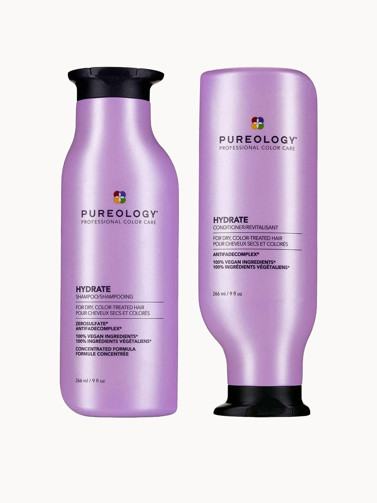 Pureology Hydrate Shampoo and Conditioner Moisturising Bundle for Dry Hair, Sulphate Free for a Gentle Cleanse