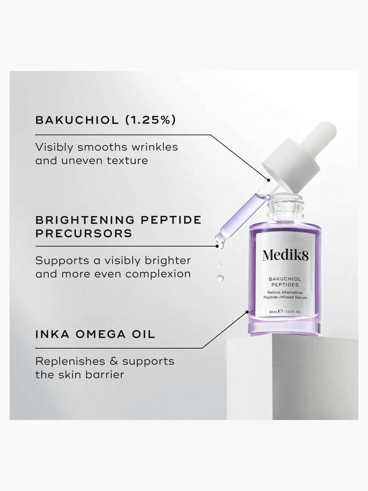 Medik8 Bakuchiol Peptides 30ml 3
